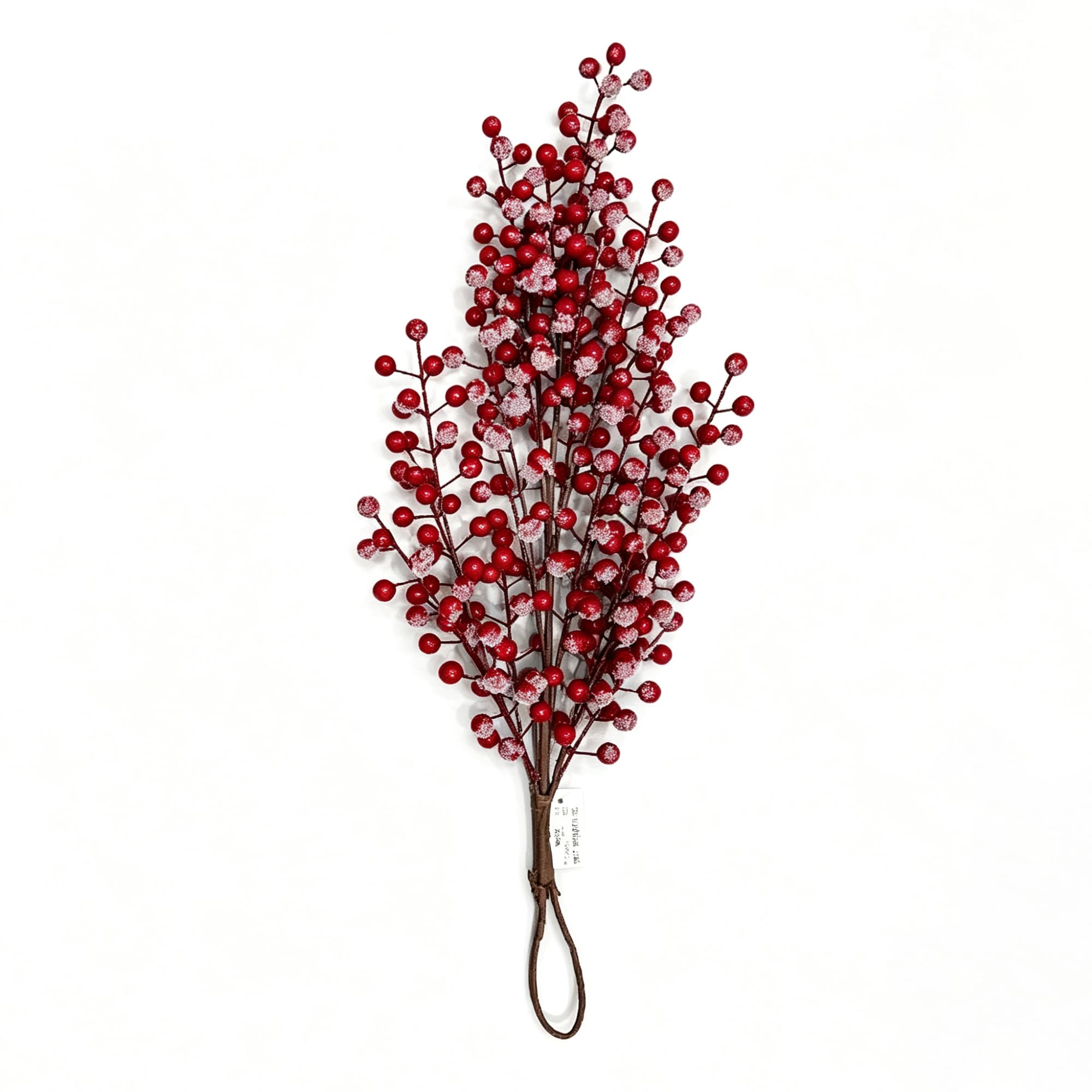 Christmas Frosted Berry Teardrop Ornament
