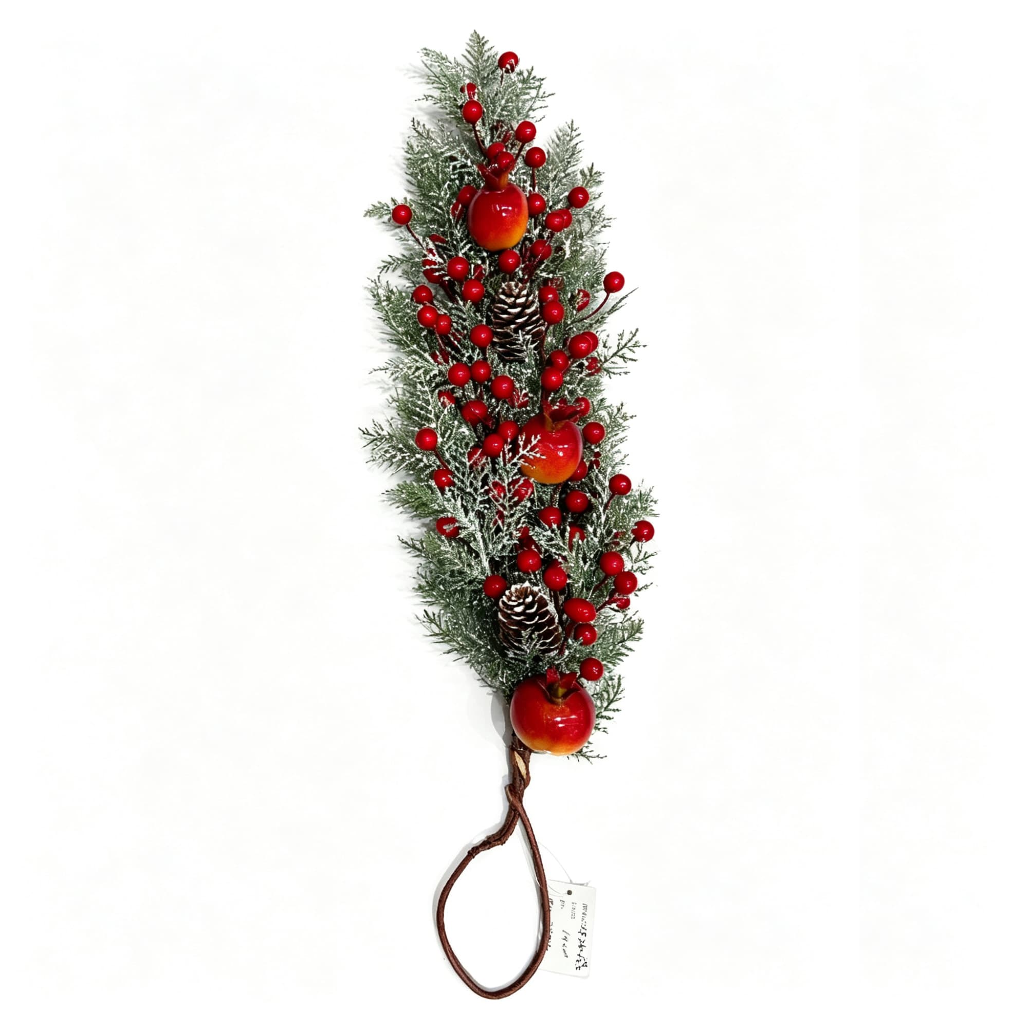 Christmas Berry Pomegranate Teardrop Ornament