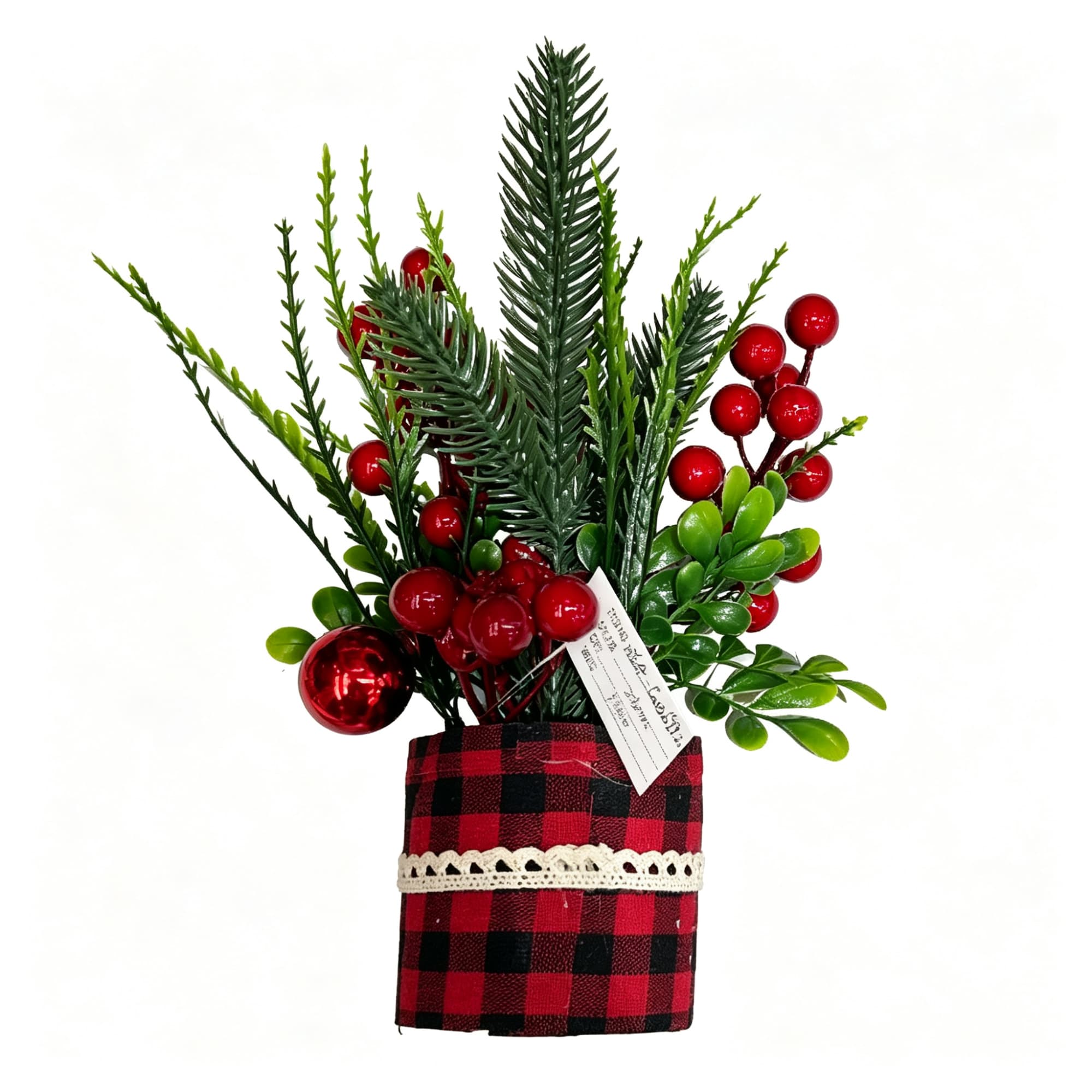 Berry Leaf Decor Cluster
