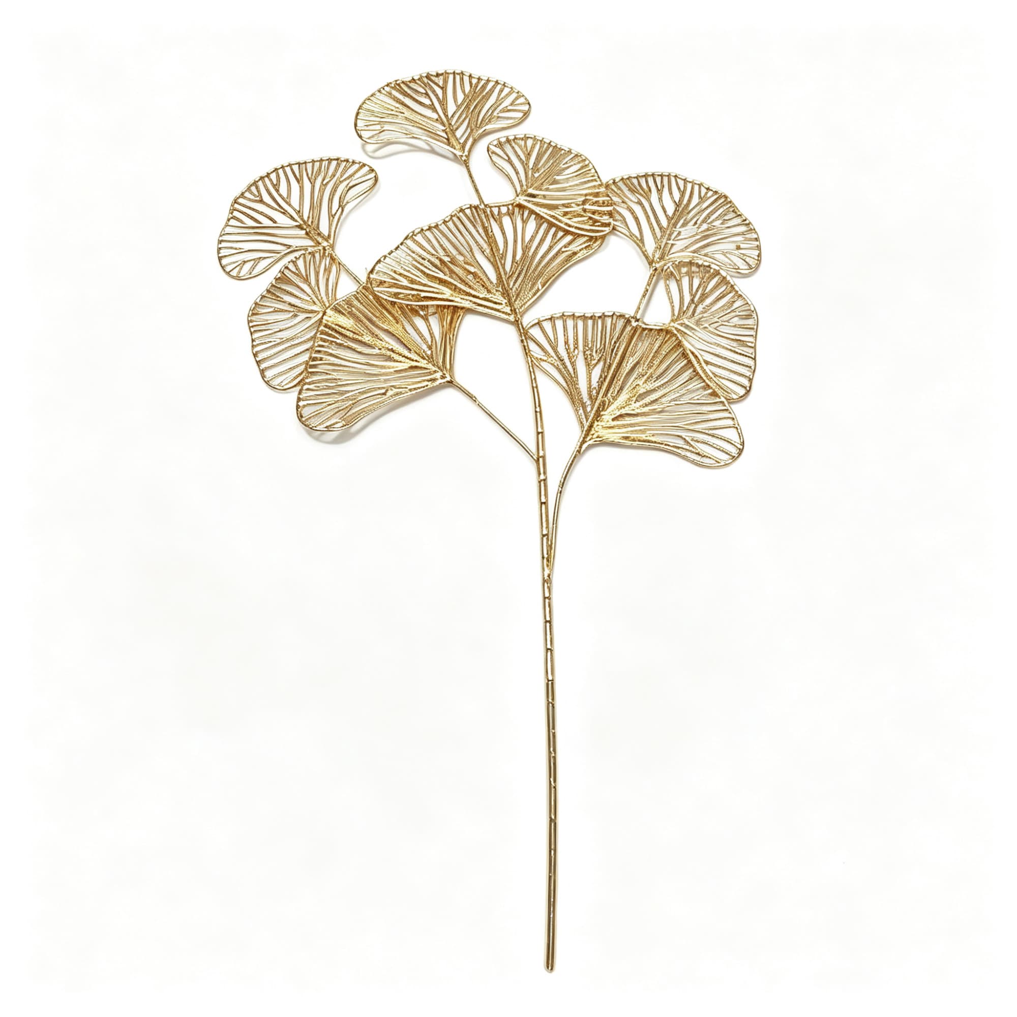 3-Branch Ginkgo Leaf