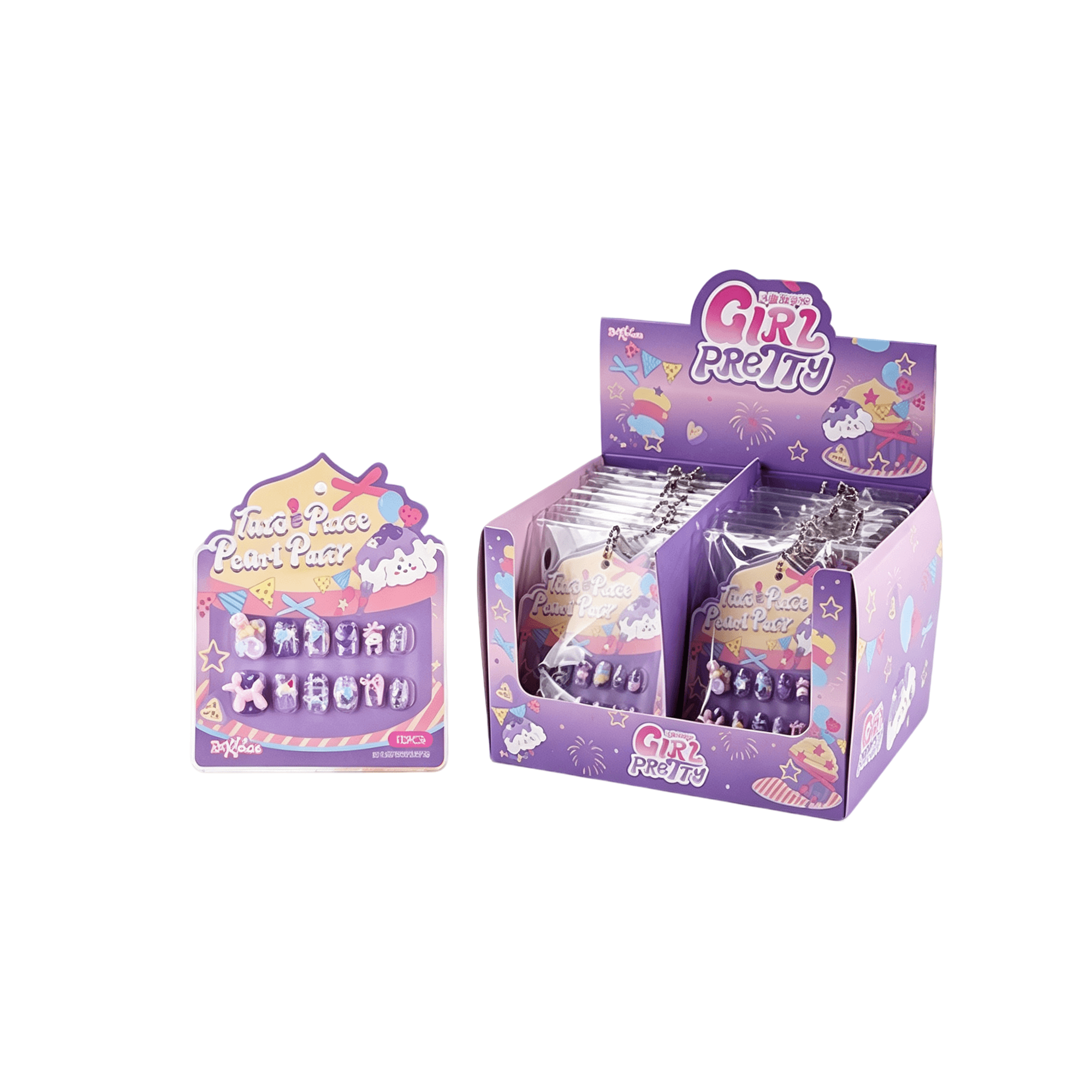 Kids Nail Stickers-Taro Bobo Party
