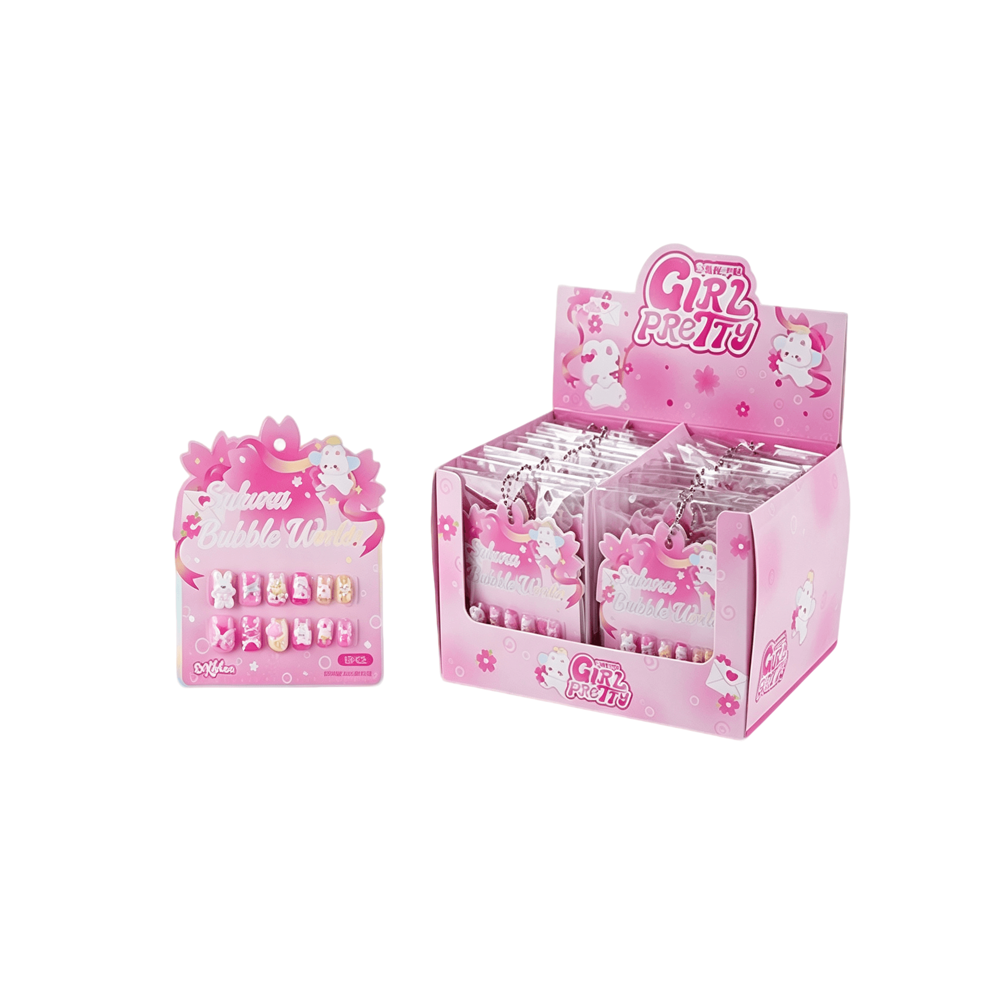 Kids Nail Stickers-Cherry Blossom Soda