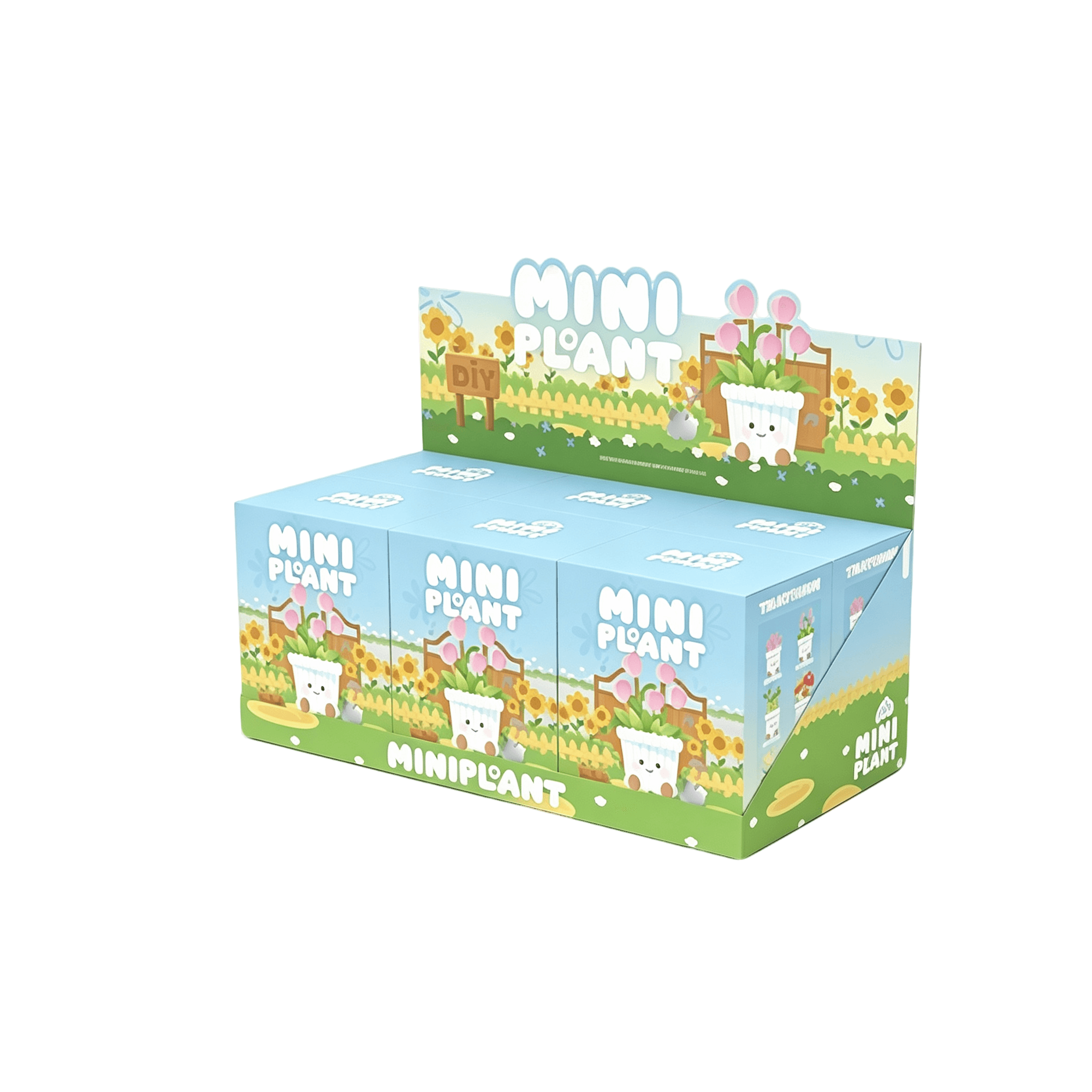 6-Style Q-Version Mini Potted Plant Pipe Cleaners