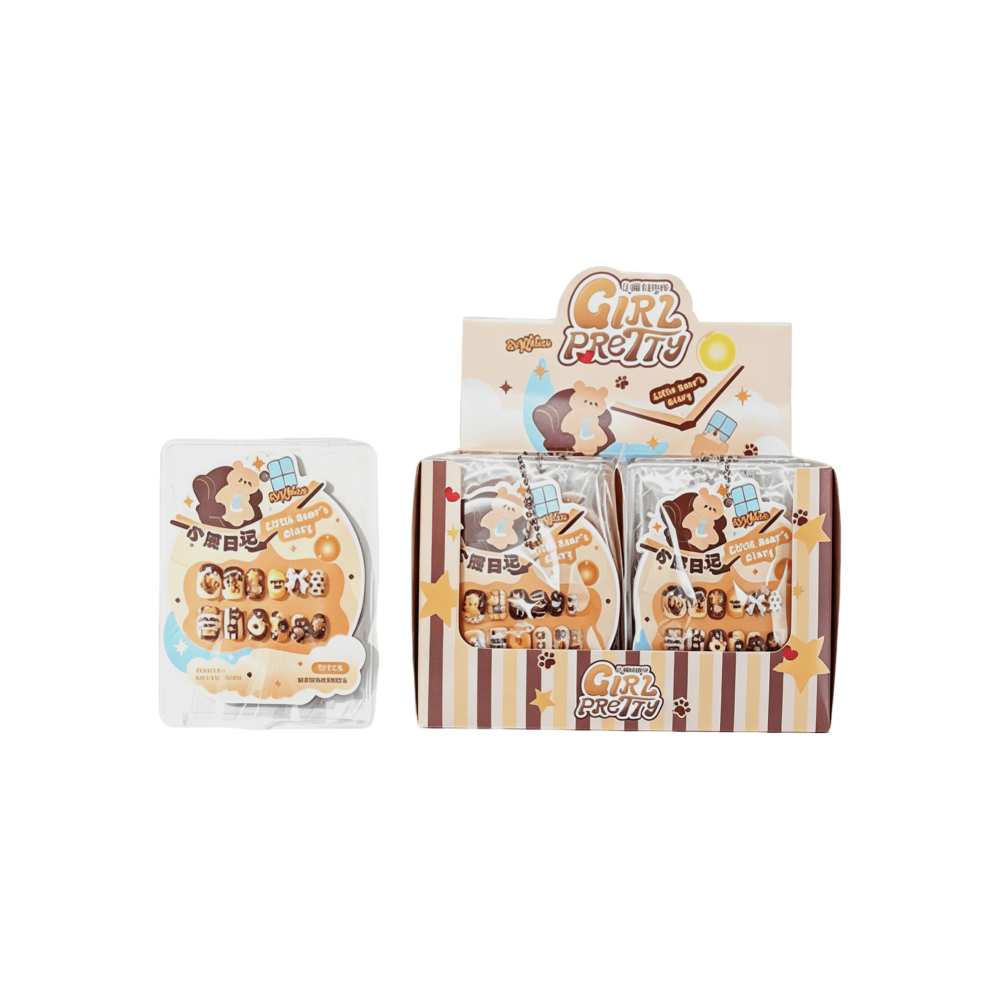 Kids Nail Stickers-Bear Diary — image 1