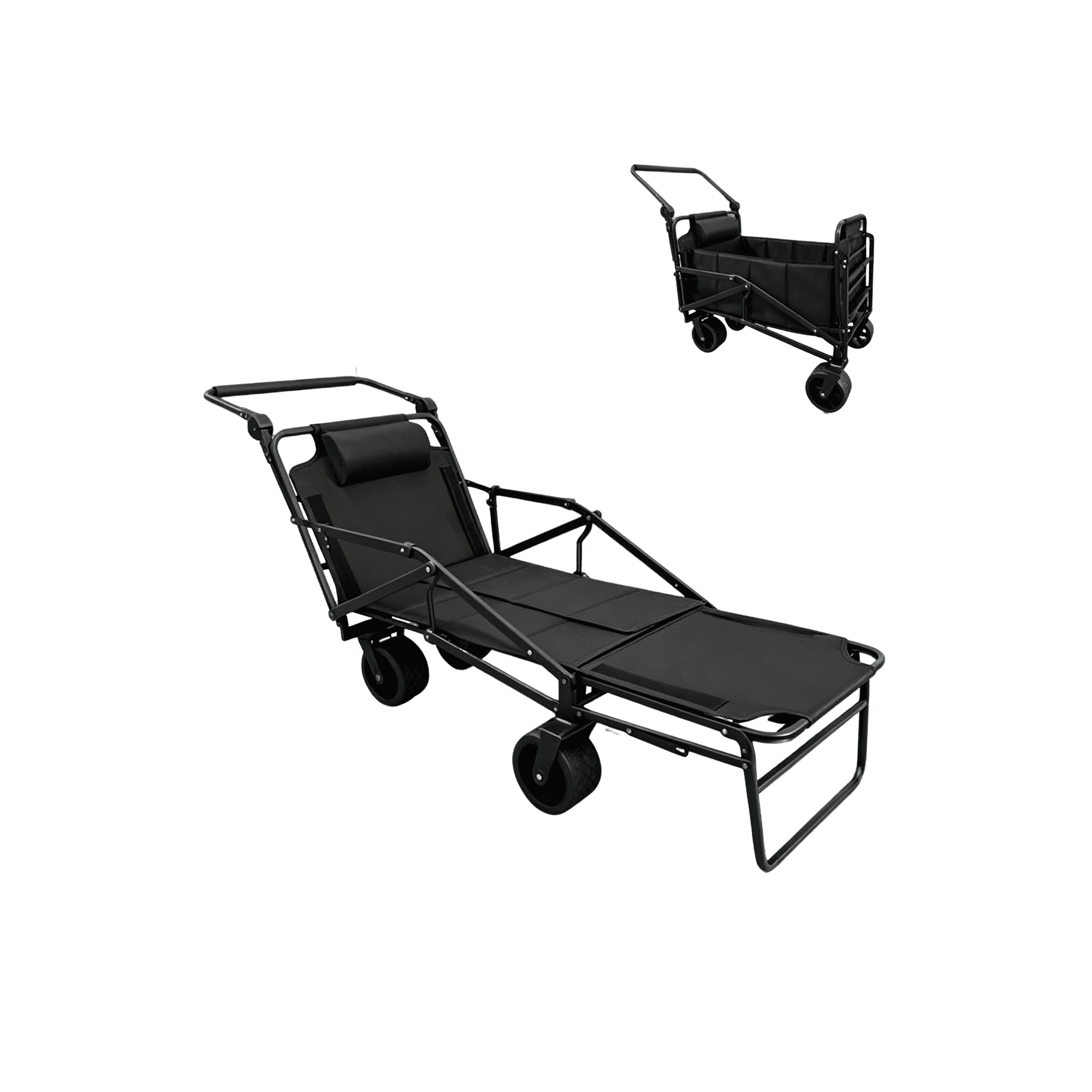 8-Inch Full-Open Push-and-Recline Camping Wagon JBW-K01