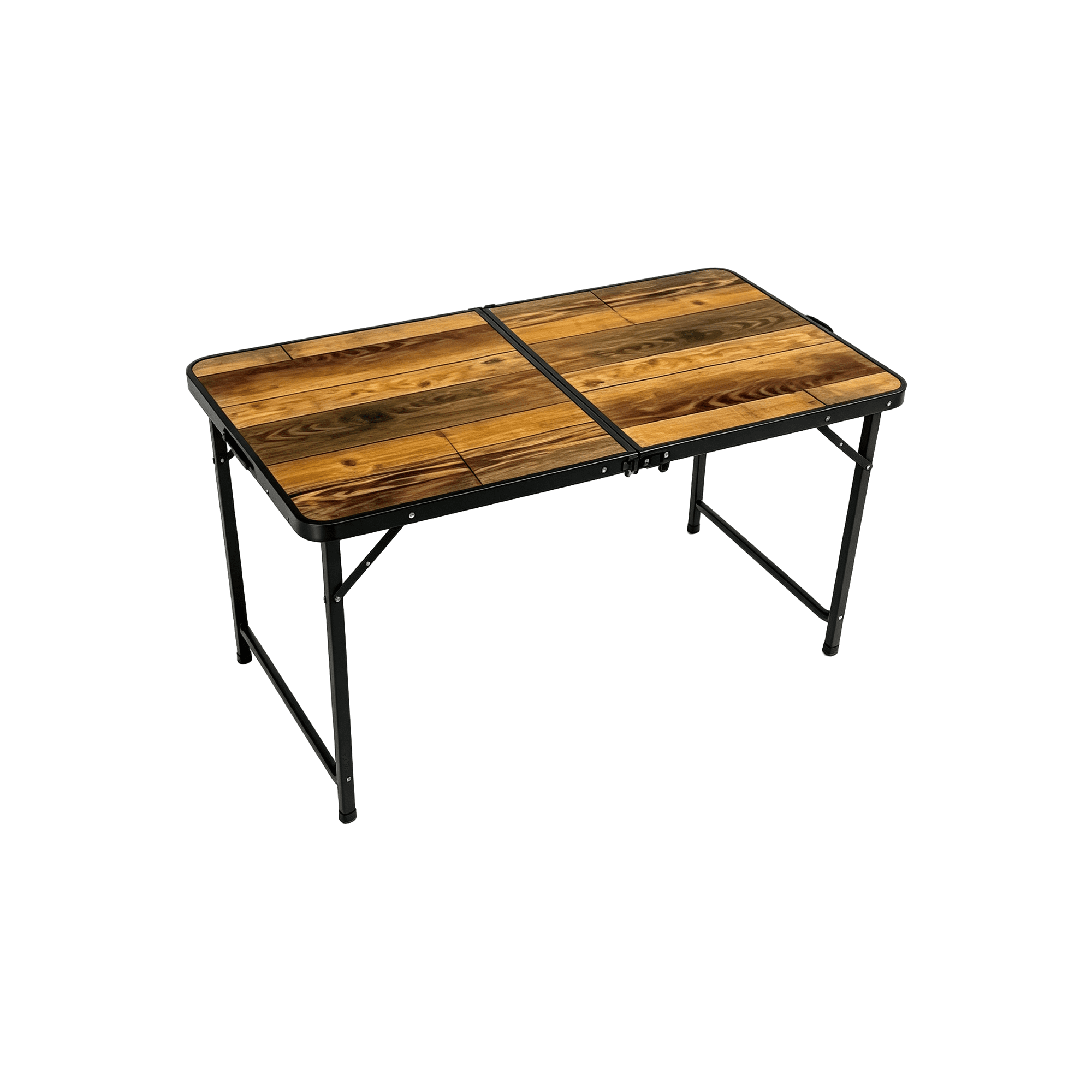 Wood-Grain Folding Camping Table 126075