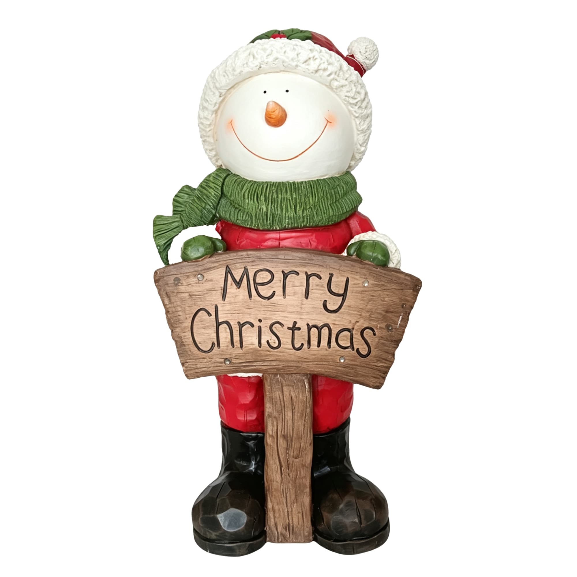 Christmas Sign With Snowman