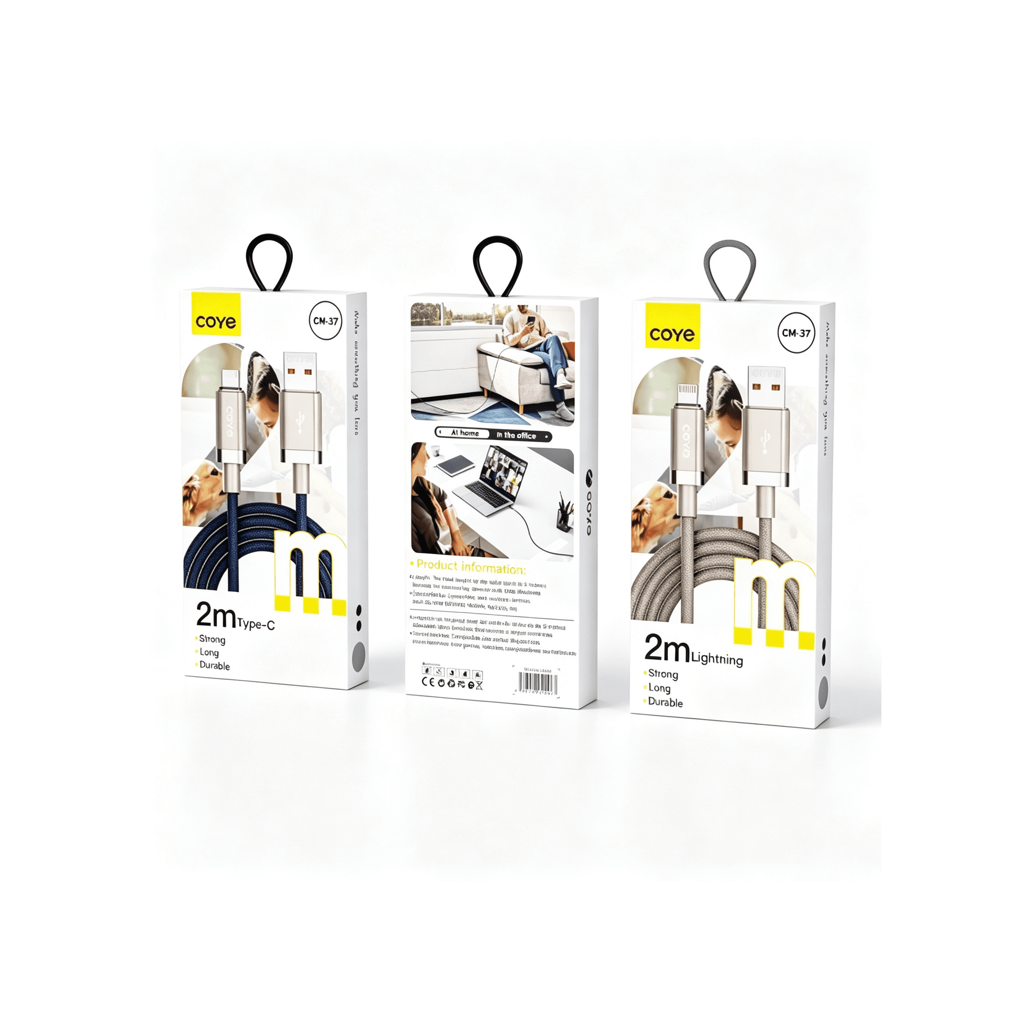 2 Meters Lightning Charging Cable CM37-L-2M
