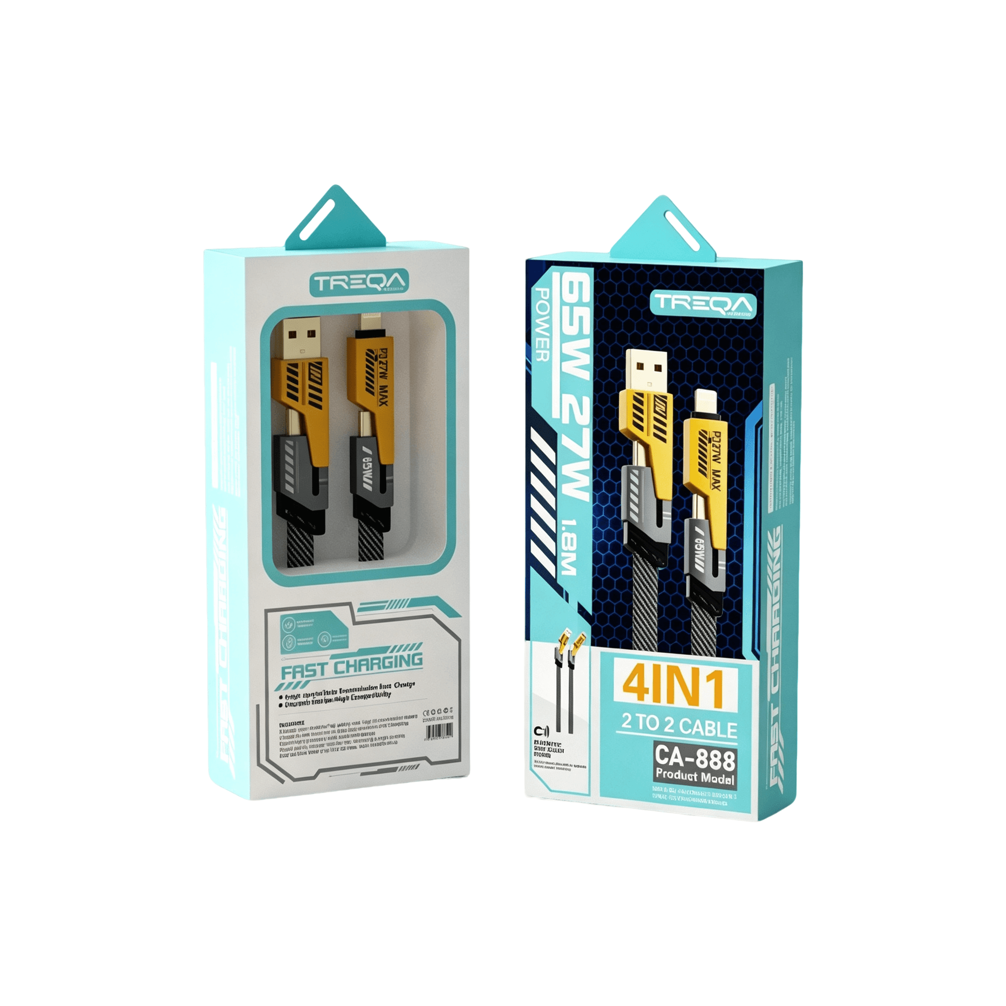 1 Meter 4-in-1 Multi Charging Cable CA-888 — image 1