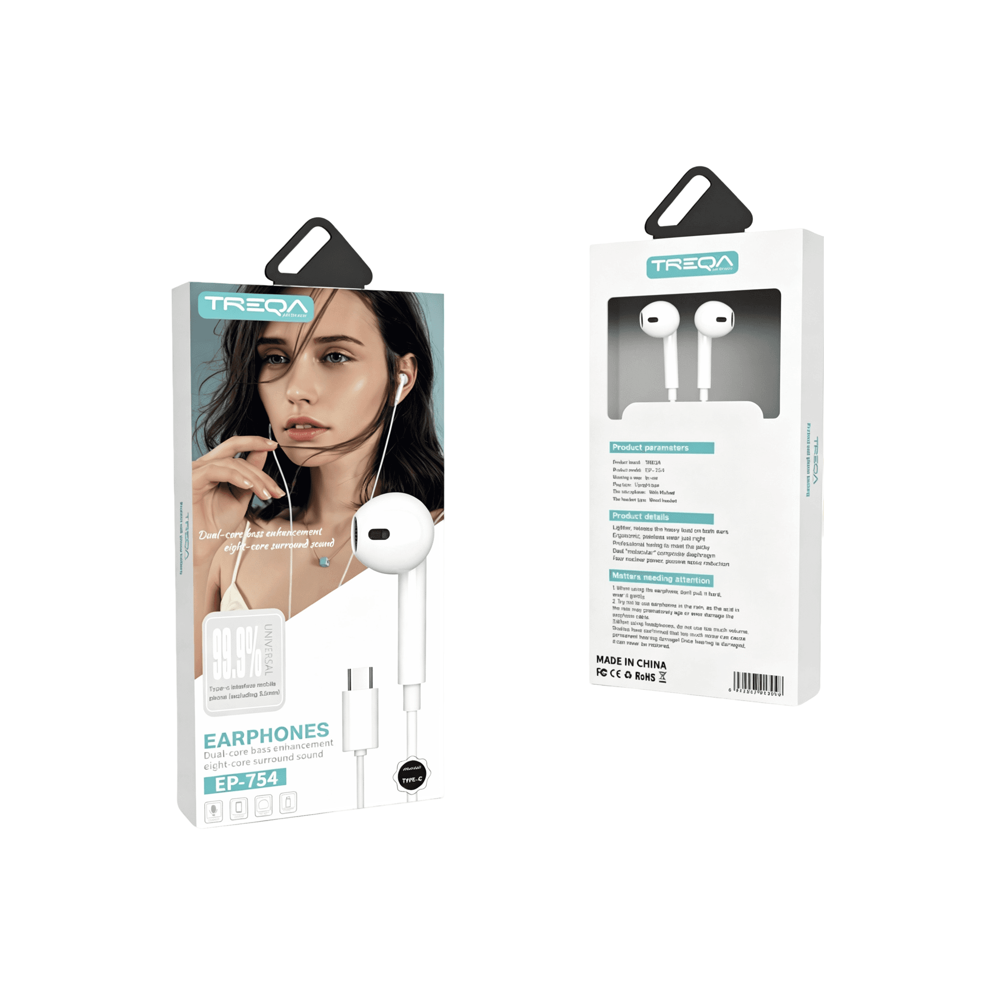 Type-C Interface Wired Earphones EP-754