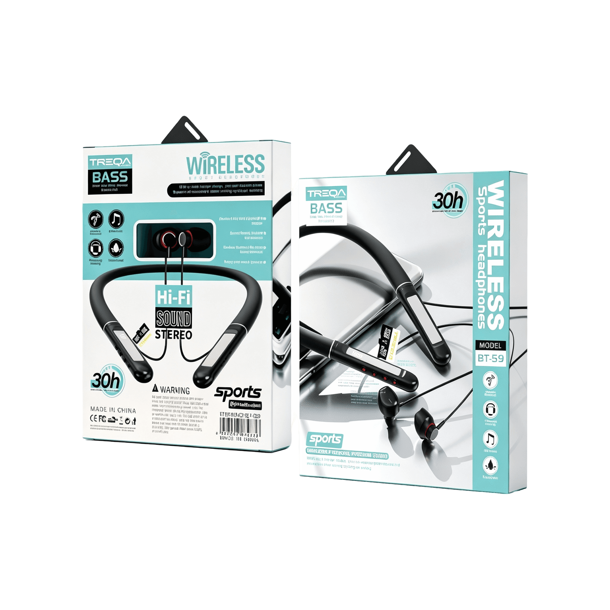 Neckband Bluetooth Headphones 1BT-59