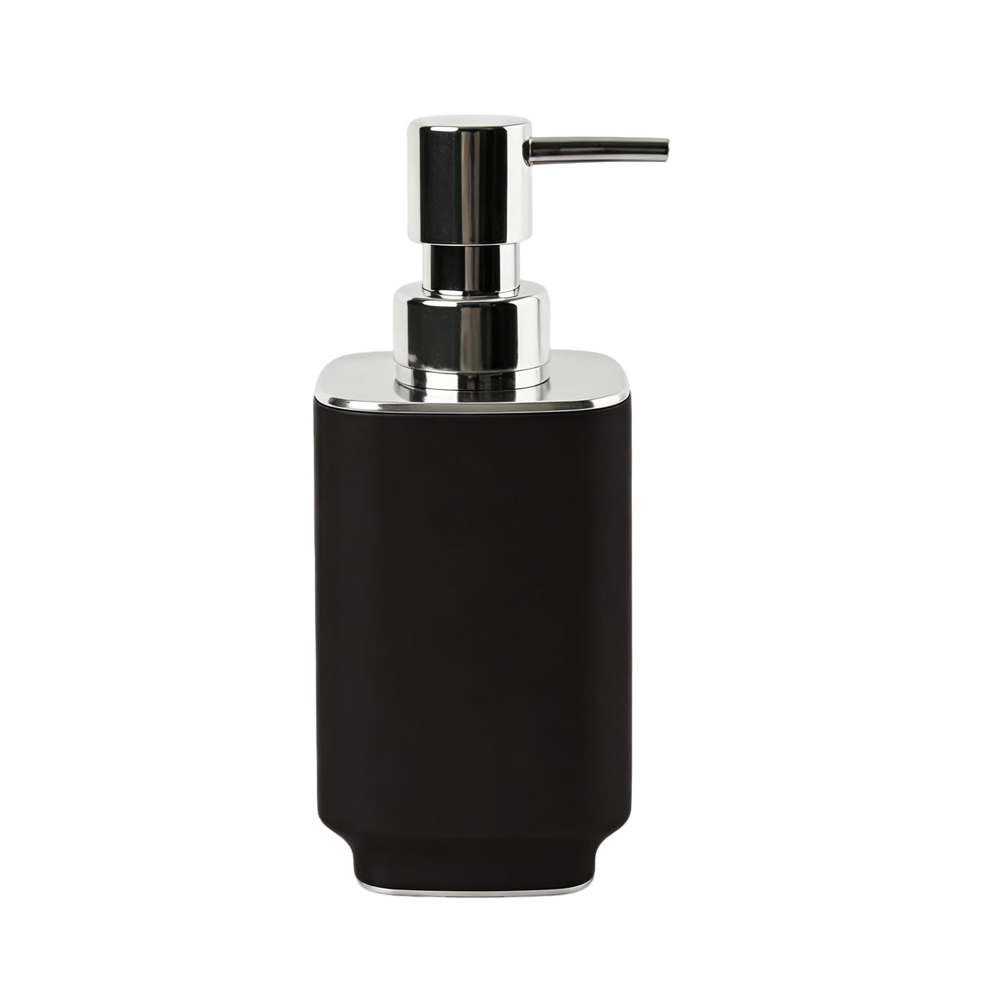 Square Plated-Finish Soap Dispenser 7001-Black, Item No.610313