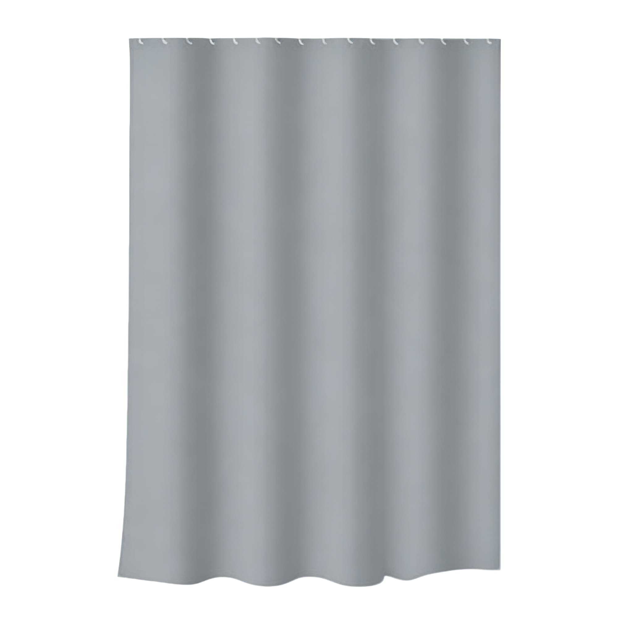 Solid-Color Fabric Shower Curtain 180x180cm-Grey, Item No.600833