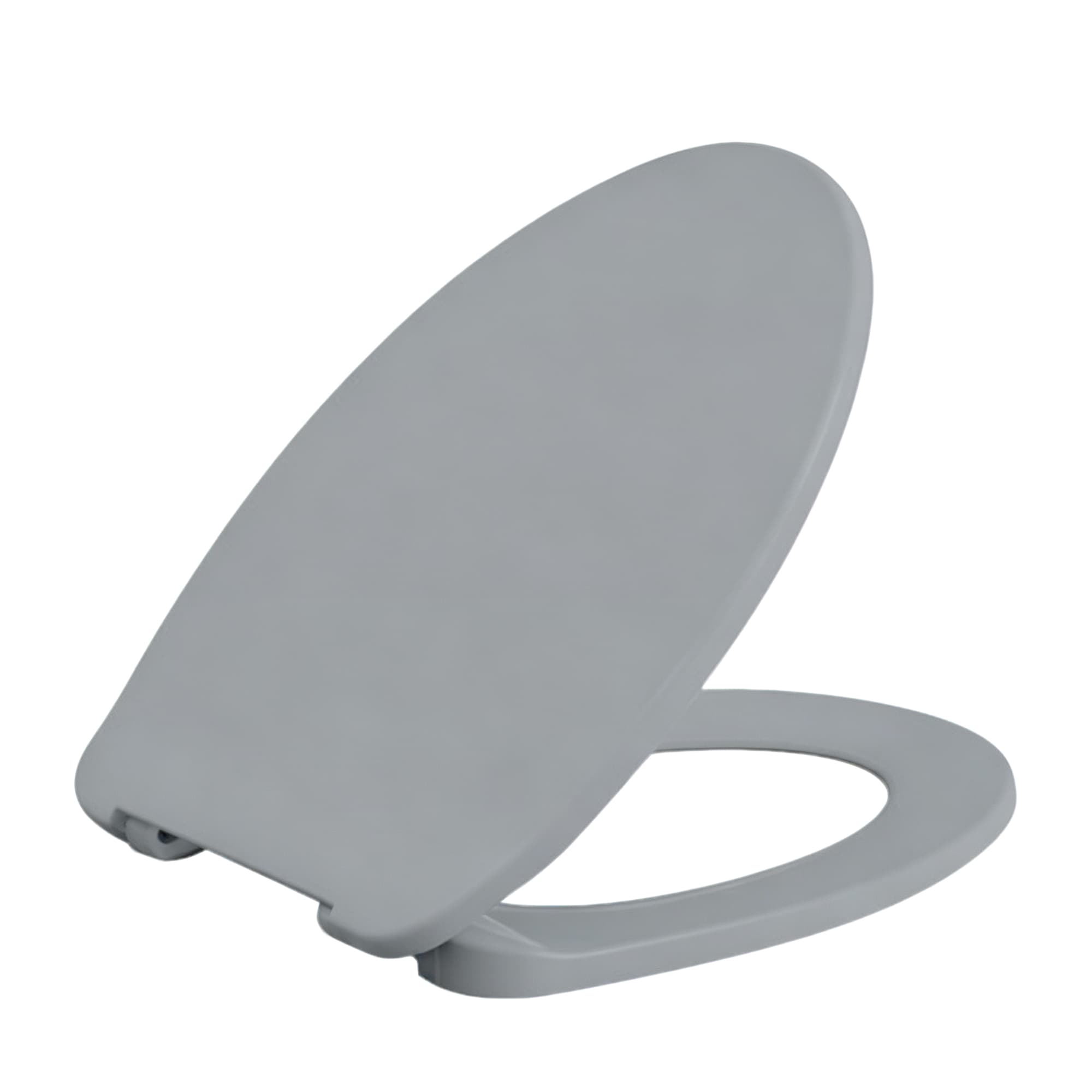 Solid-Plastic Toilet Seat-Grey, Item No.600828