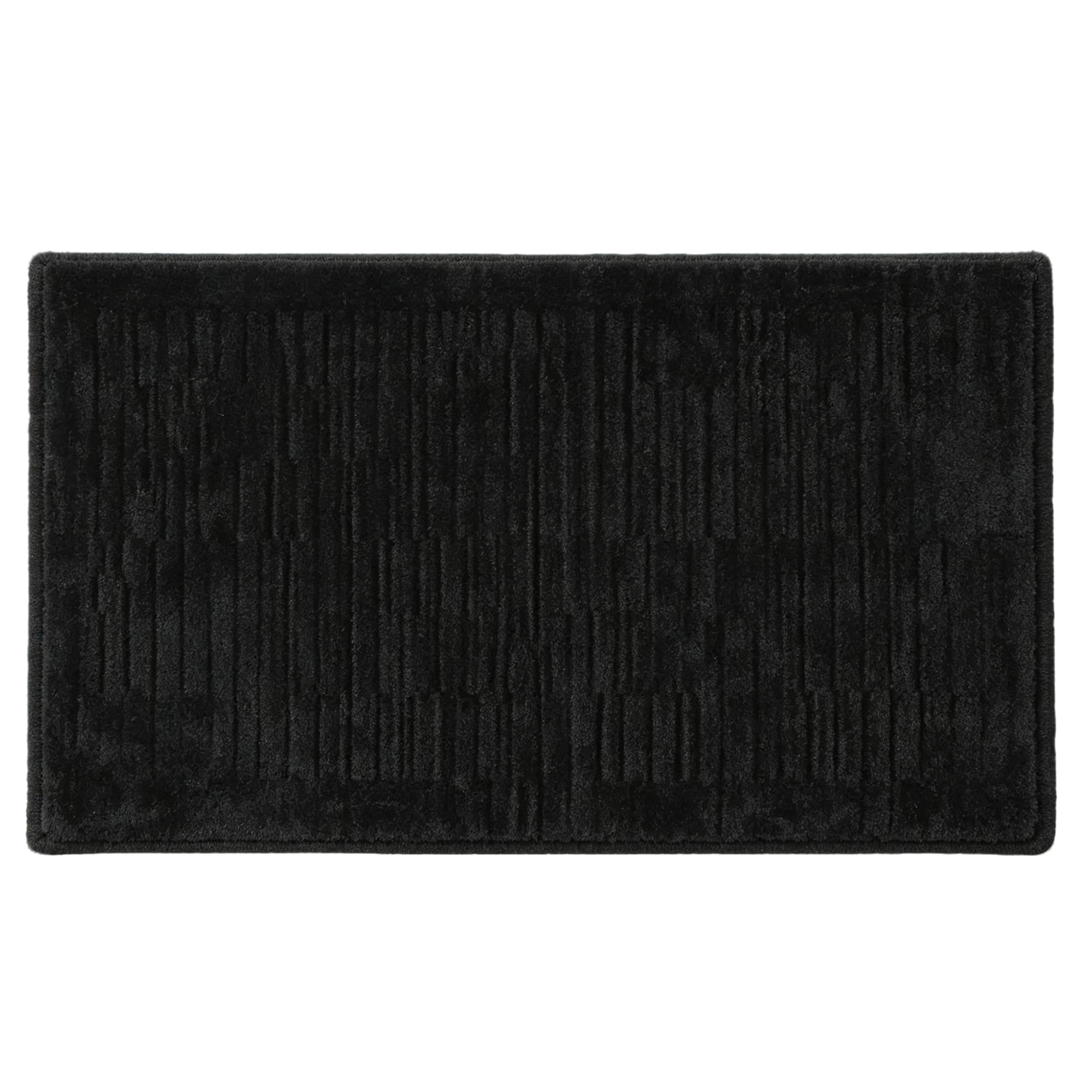 Short-Pile Chenille Bath Mat 45x70cm-Black, Item No.610408