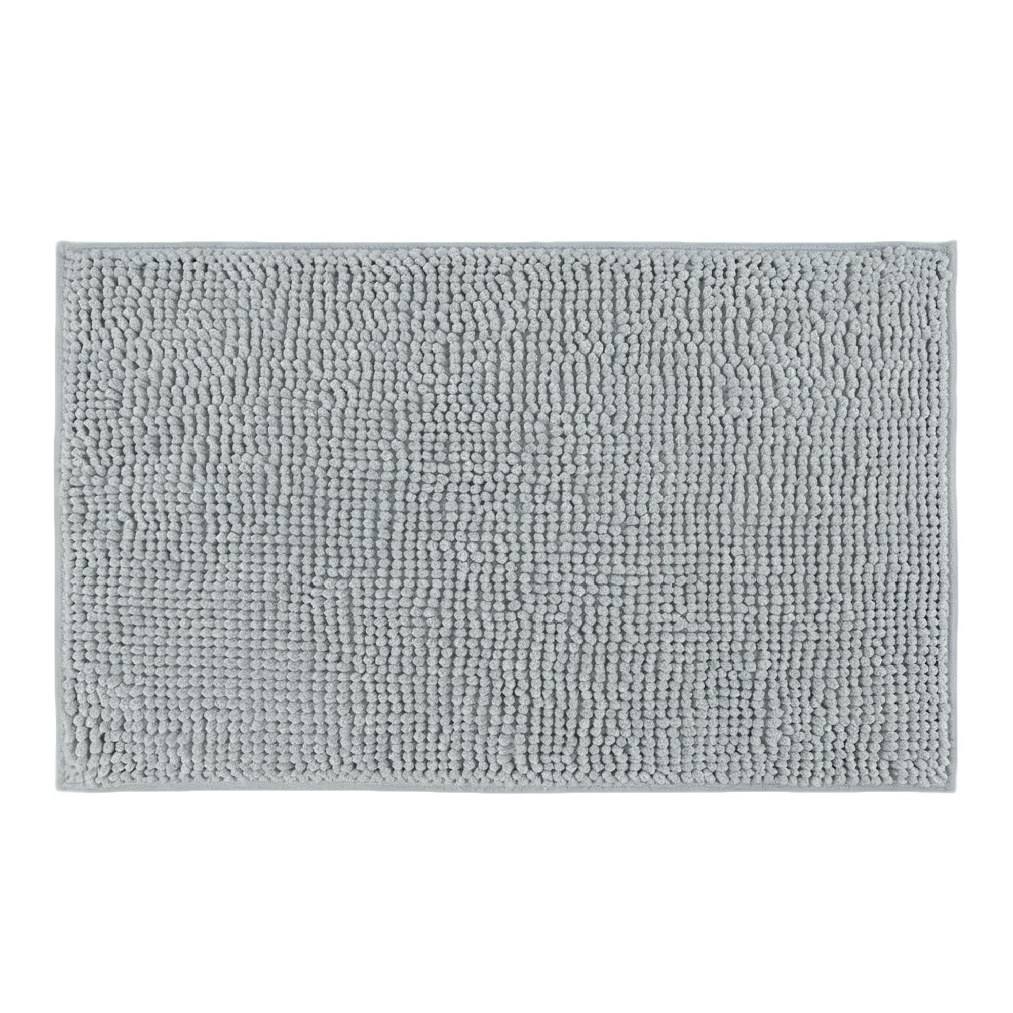 Short-Pile Chenille Bath Mat 45x70cm-Grey, Item No.600844