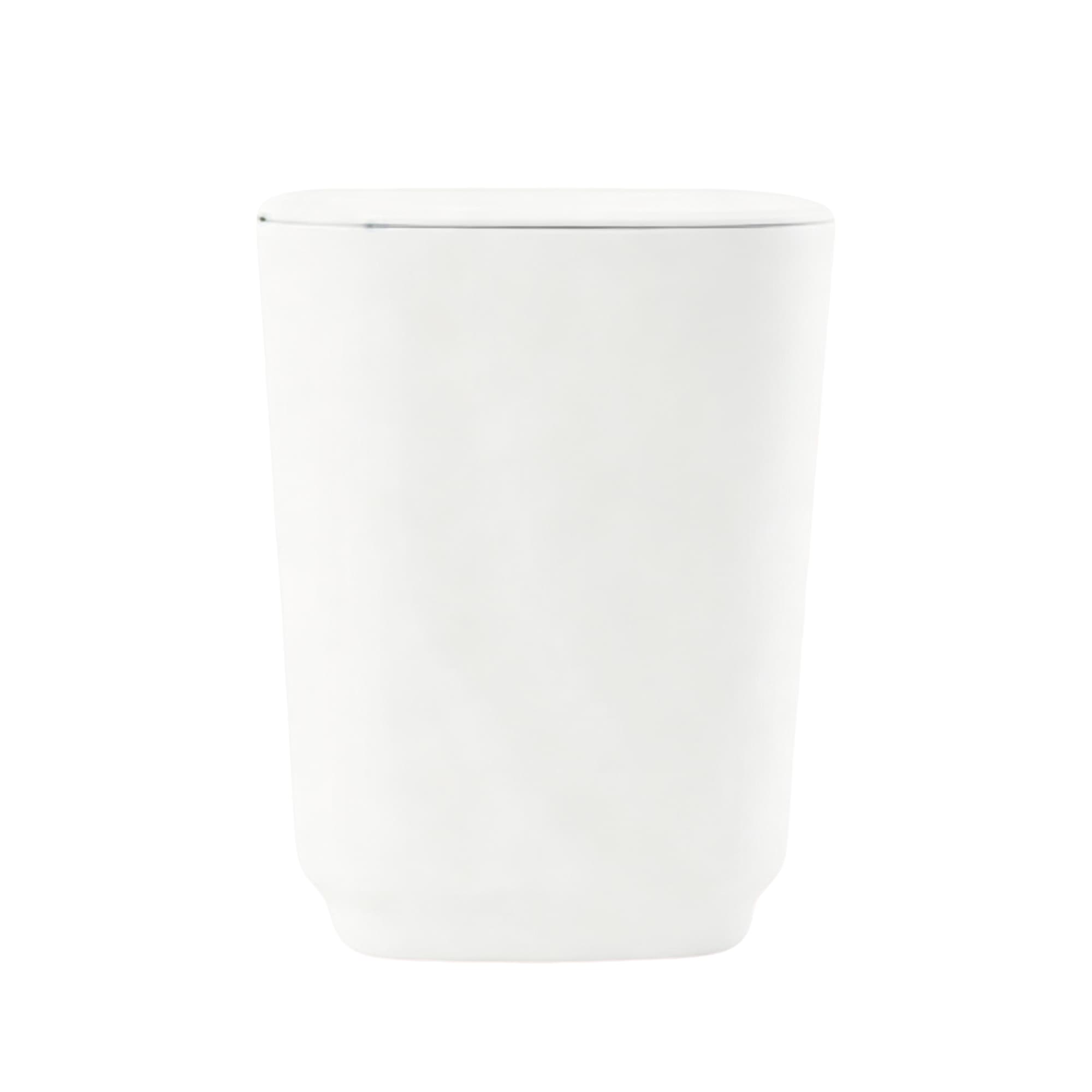 Square Trash Can 7001-White, Item No.610118