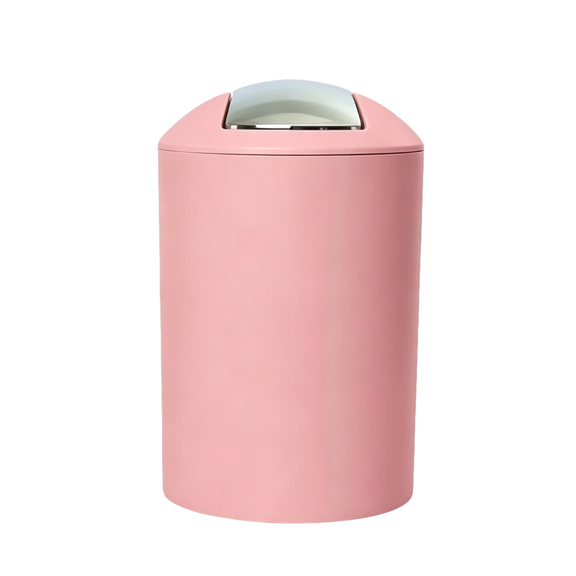 Plated-Finish Trash Can 3315-Light Pink, Item No.612481