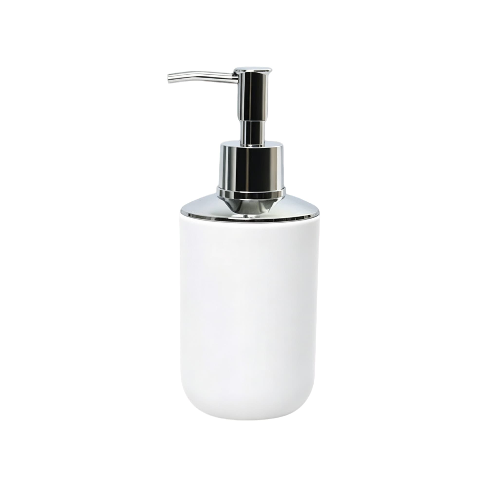 Plated-Finish Soap Dispenser JS-8033-White, Item No.610081 — image 1