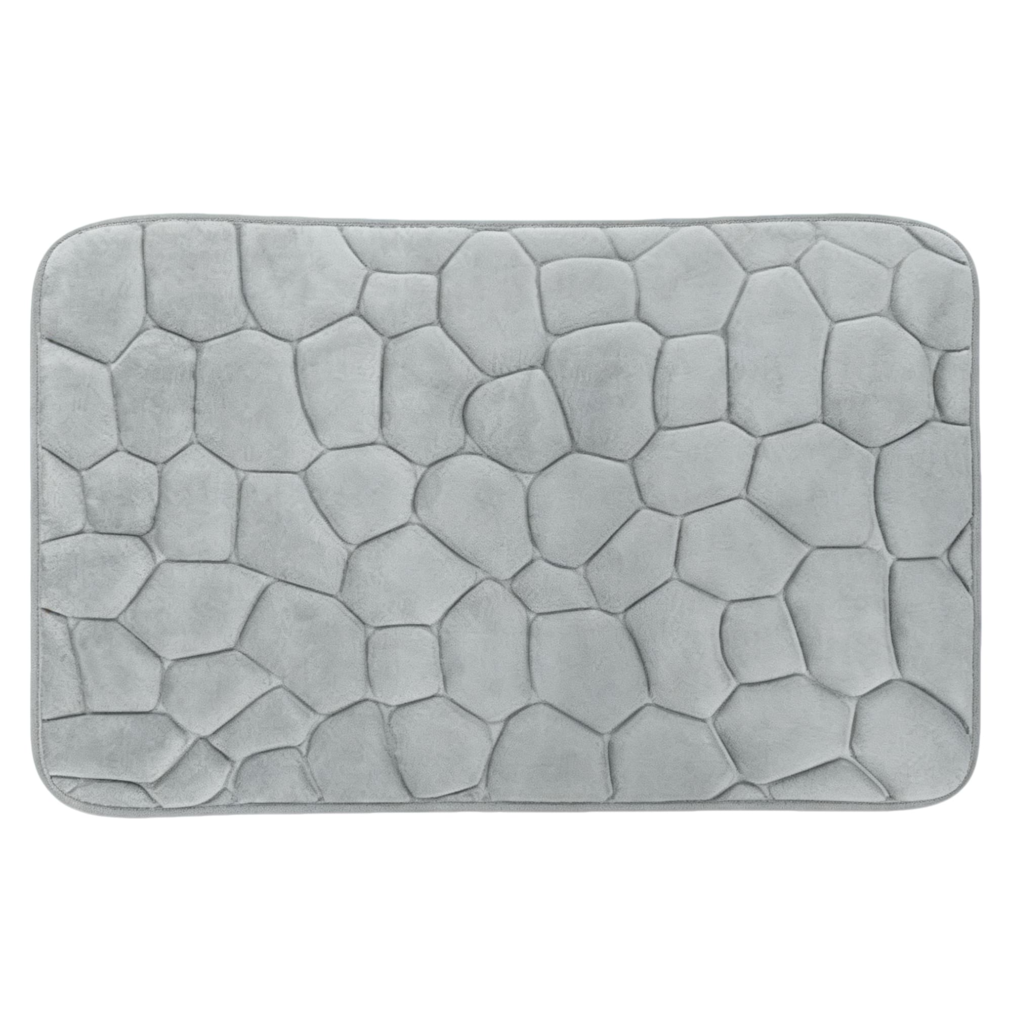 Deep Stone-Textured Bath Mat 45x70cm-Grey, Item No.600847
