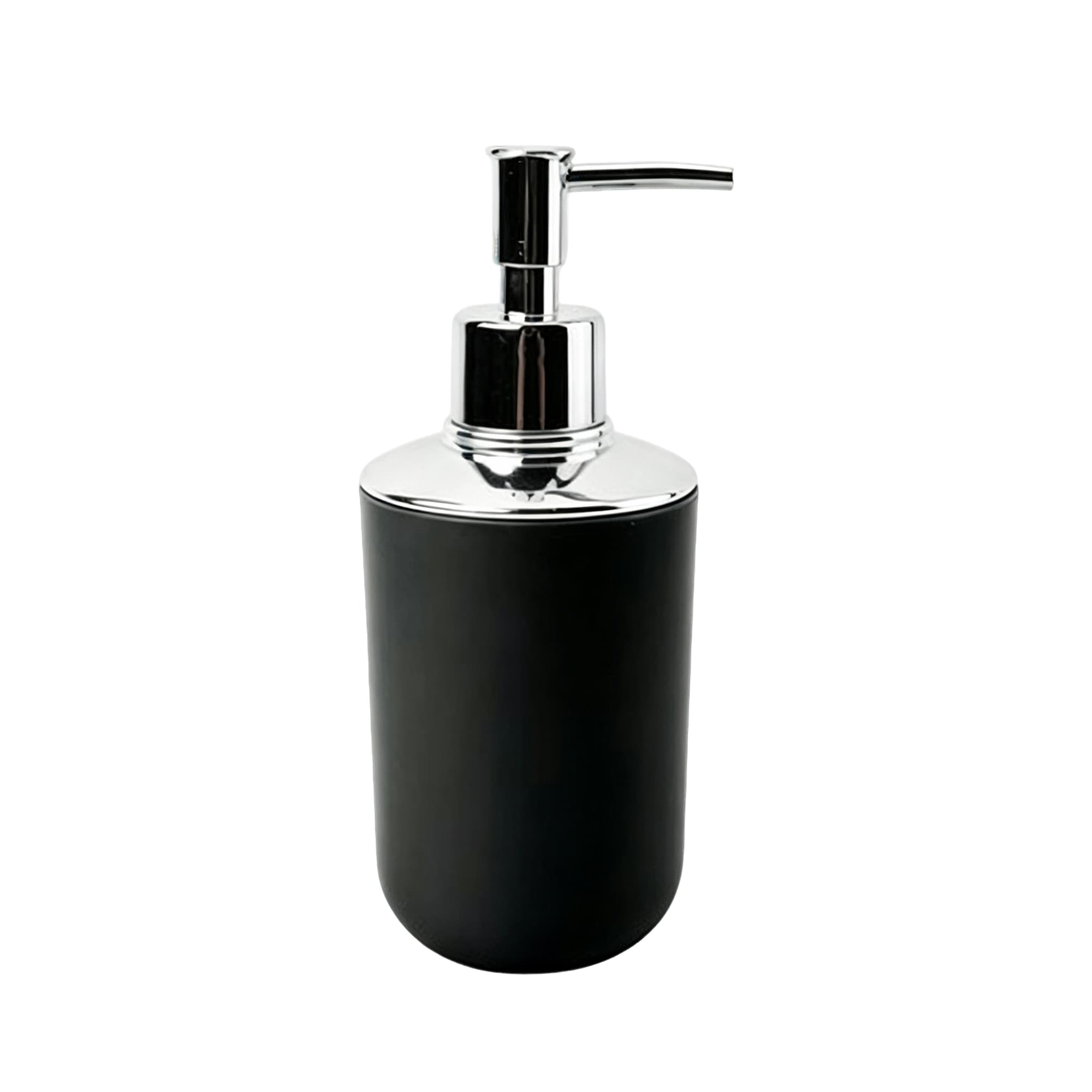 Plated-Finish Soap Dispenser JS-8033-Black, Item No.610283