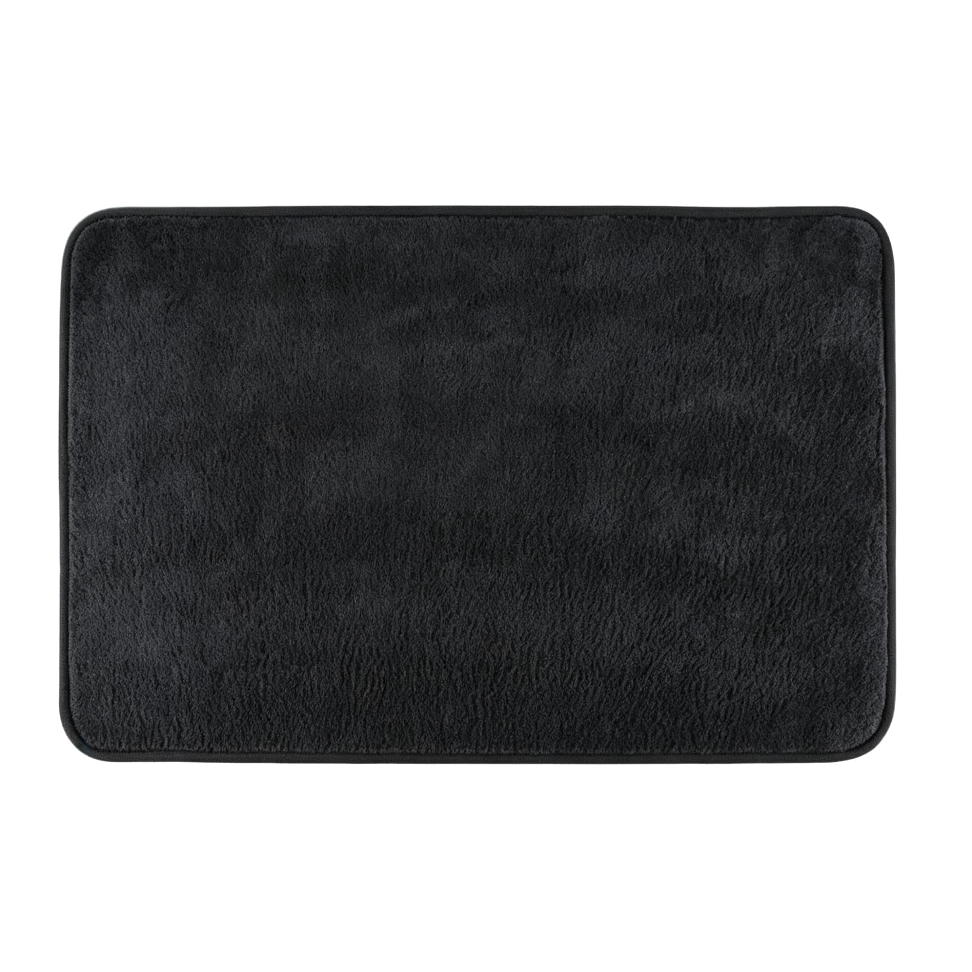 Short-Pile Bath Mat 50x80cm-Black, Item No.610413
