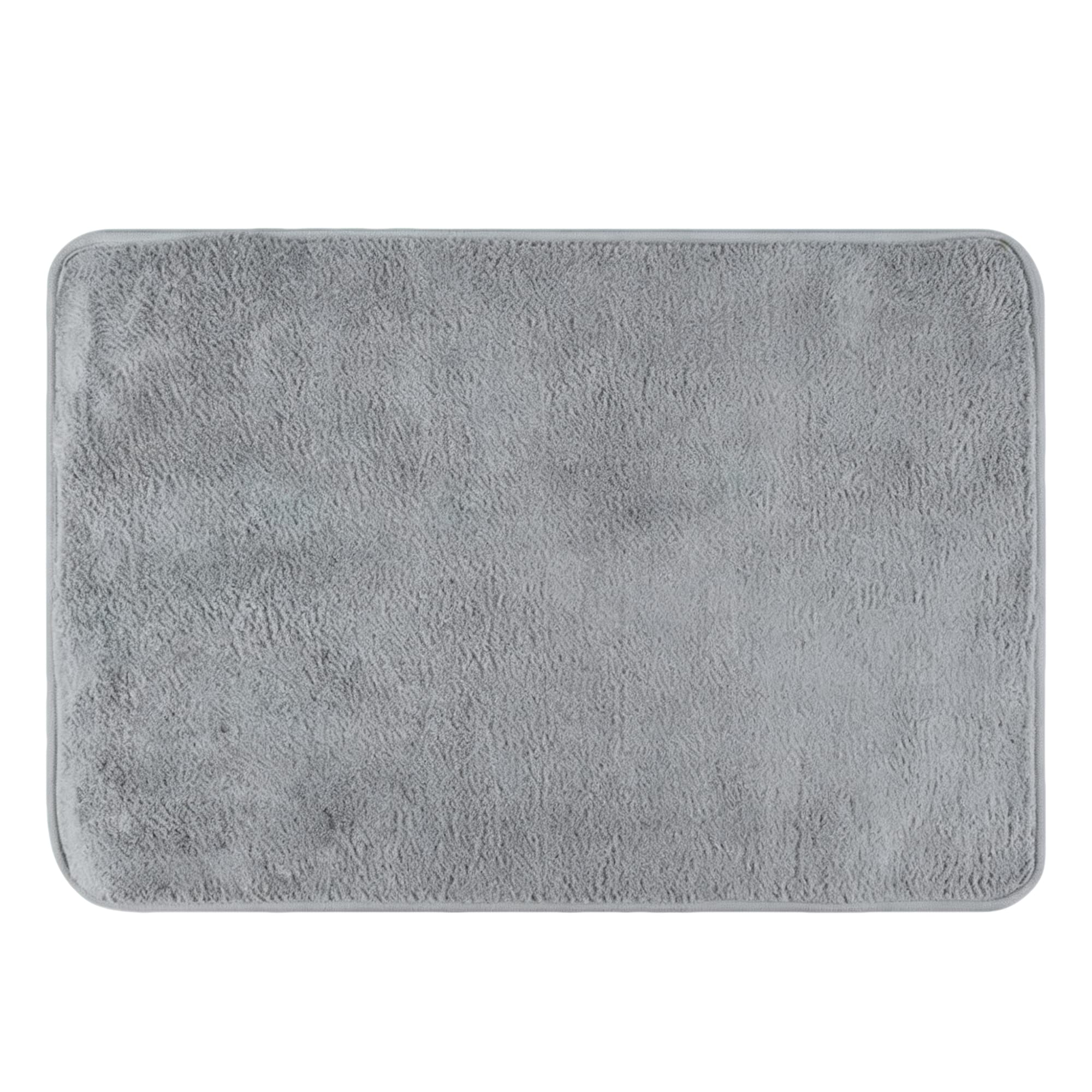 Short-Pile Bath Mat 50x80cm-Grey, Item No.600849