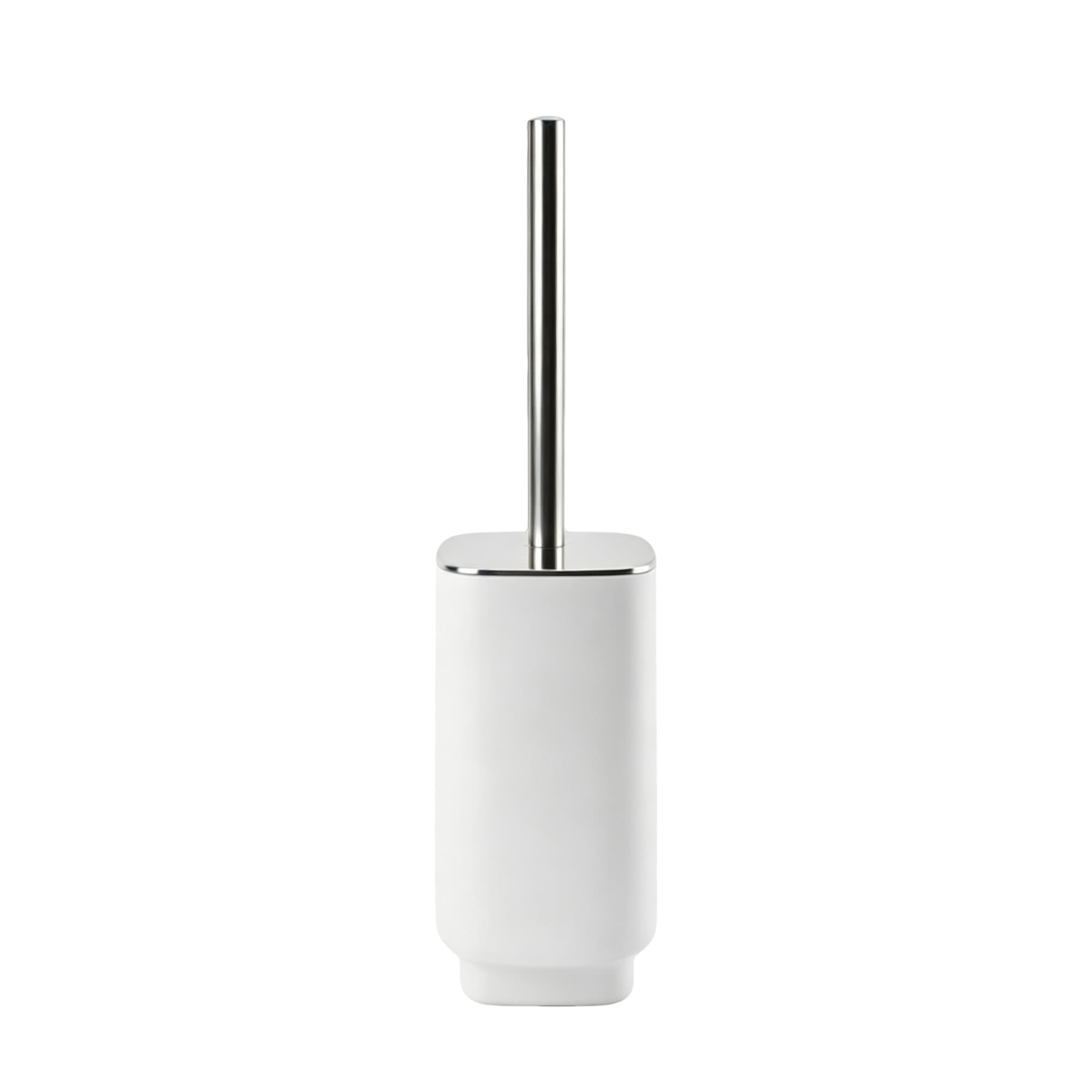 Square Plated-Finish Toilet Brush 7001-White, Item No.610117 — image 1