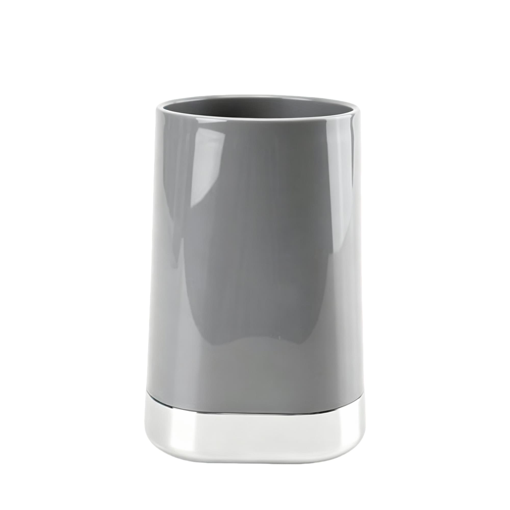 Solid-Color Toothbrush Cup 8036-Grey, Item No.600797