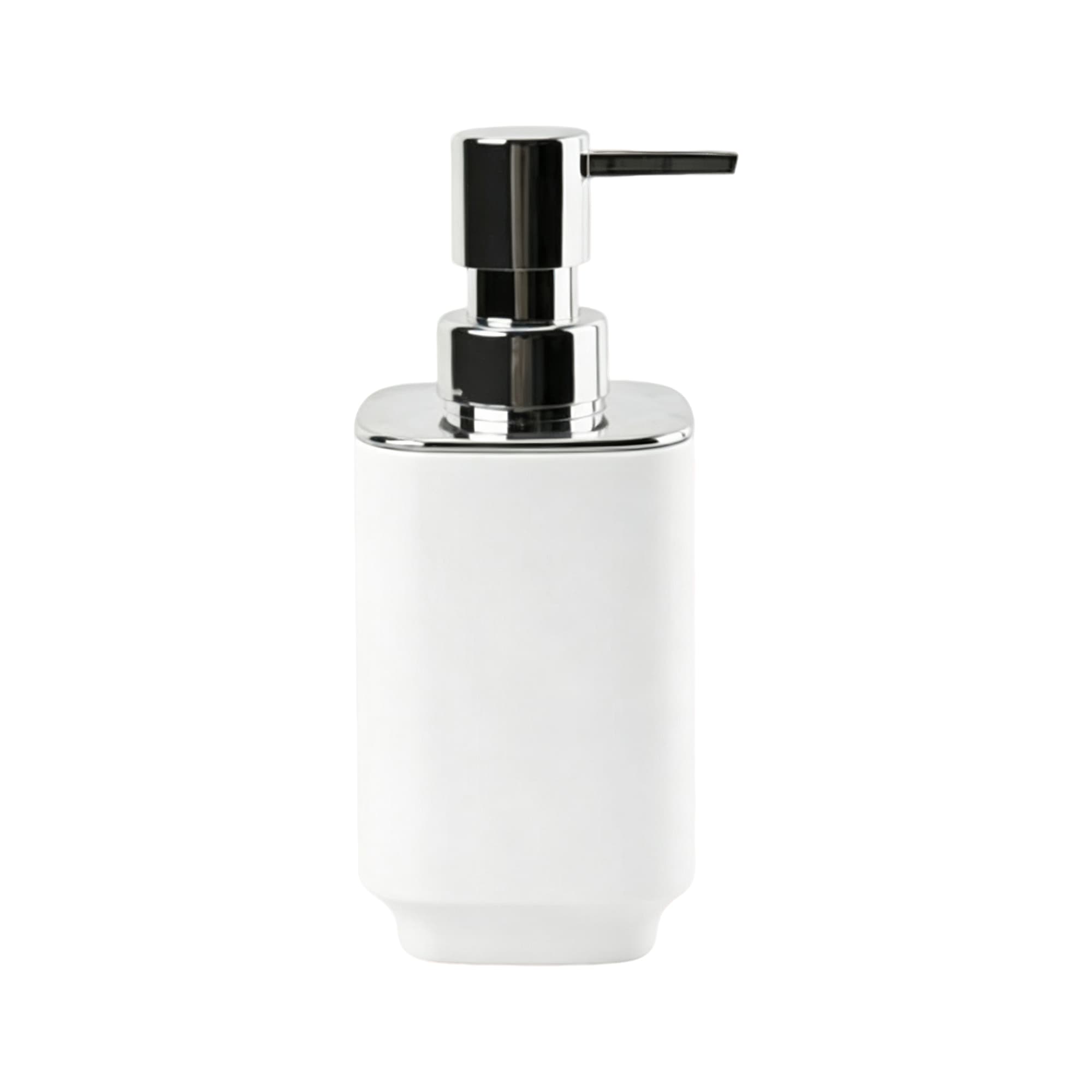 Square Plated-Finish Soap Dispenser 7001-White, Item No.610113 — image 1