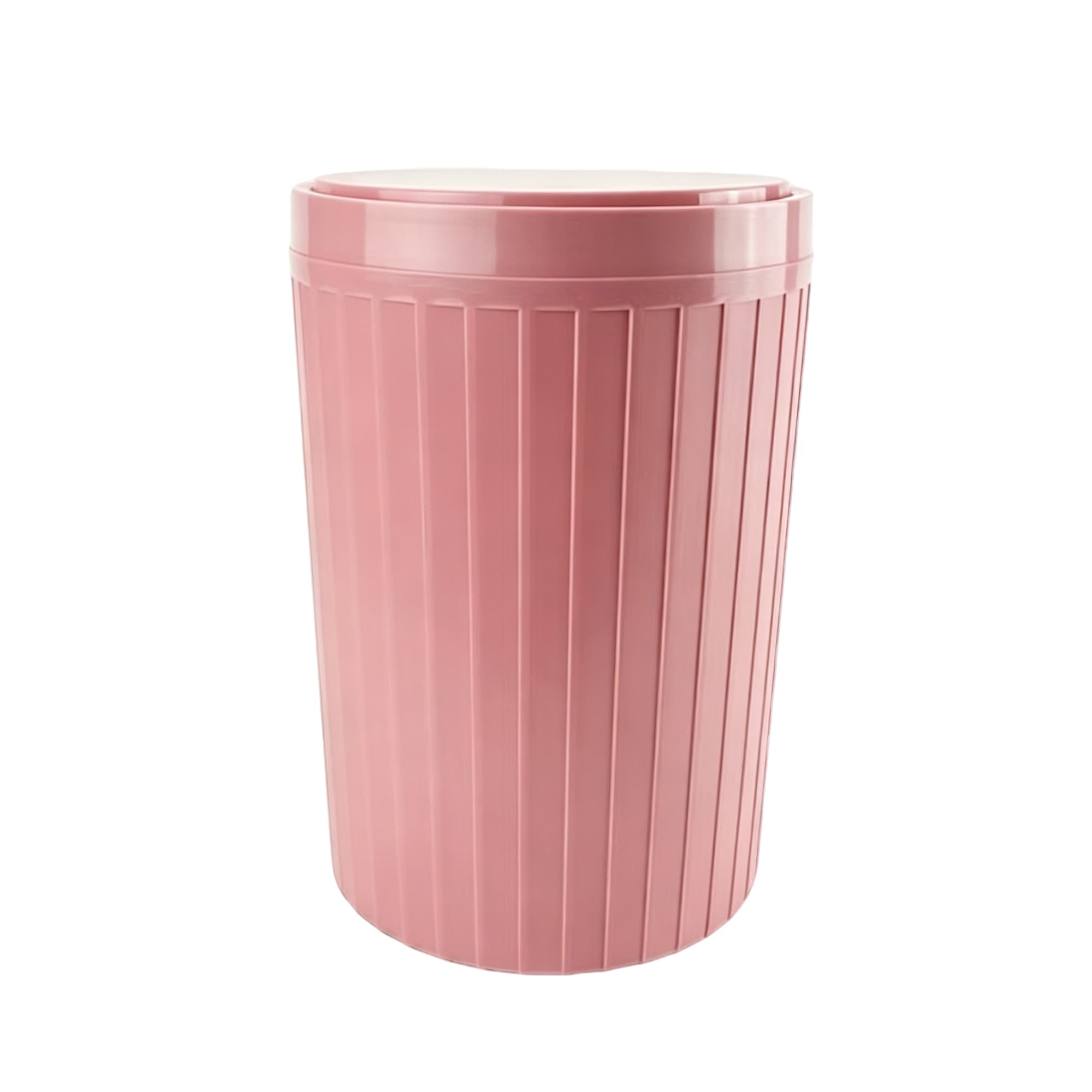 Solid-Color Trash Can 9001-Light Pink, Item No.612417