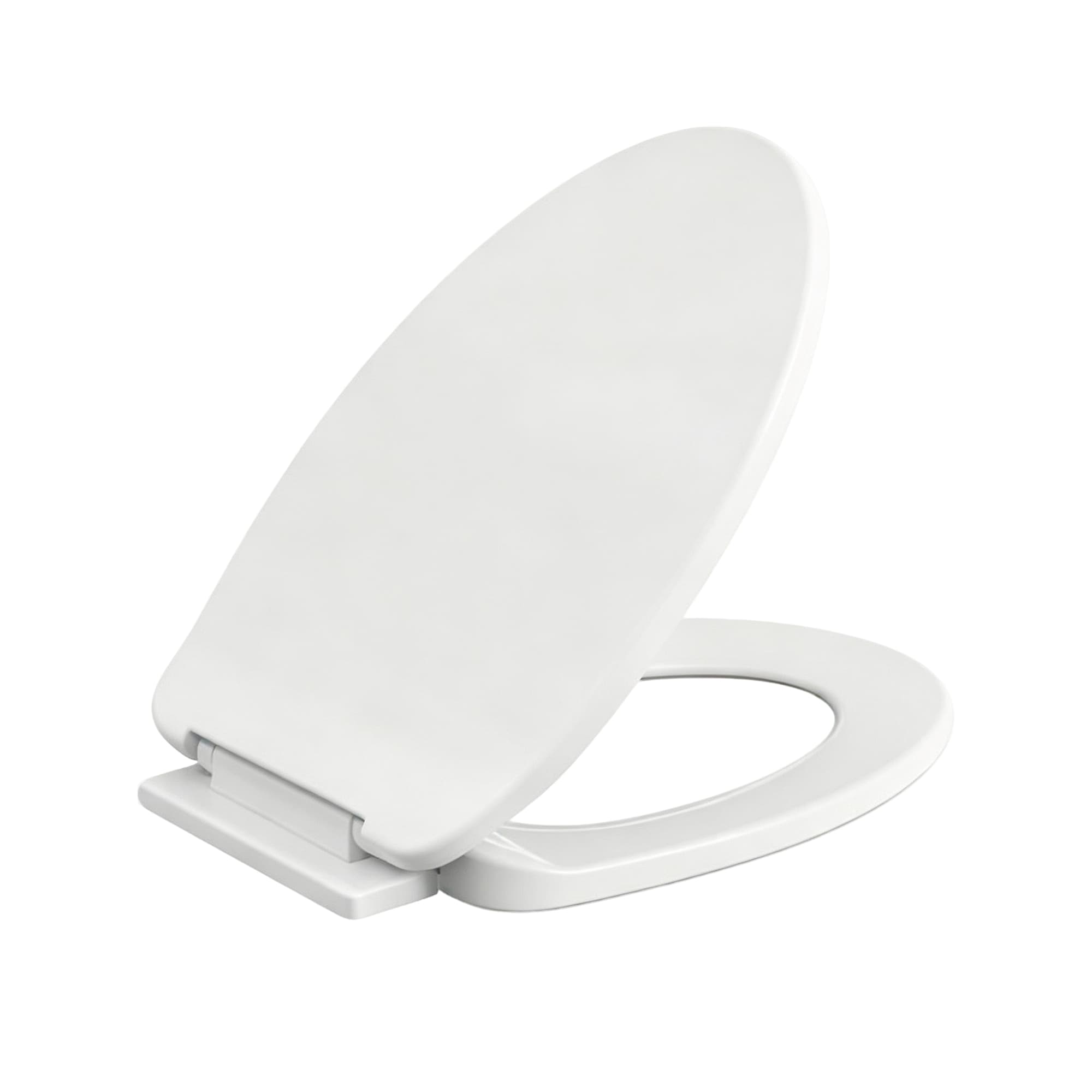 Solid-Color Soft-Close Toilet Seat-White, Item No.610226