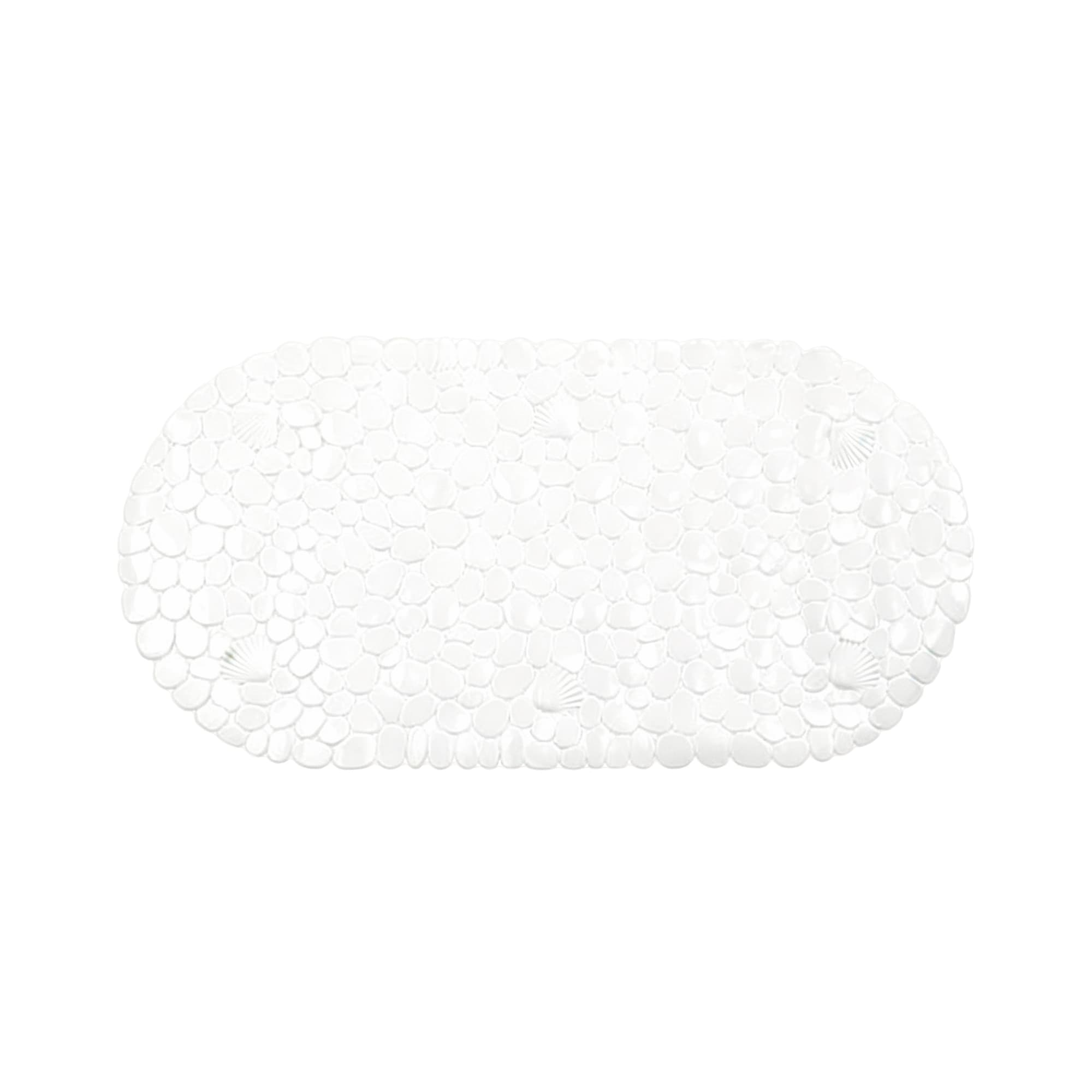 Stone-Textured Bath Mat 69x35cm-White, Item No.610210