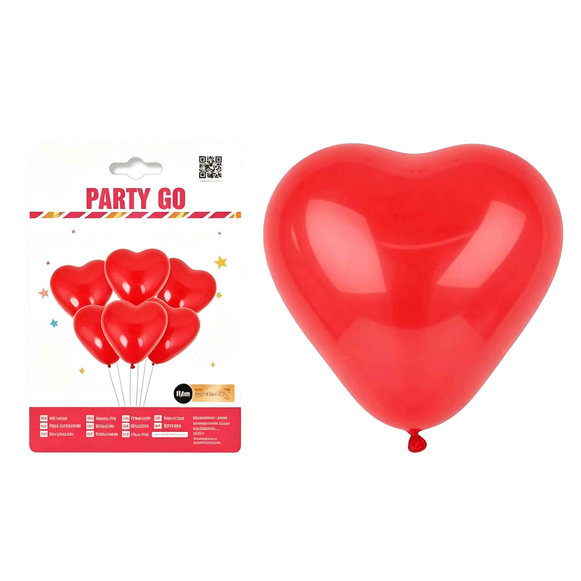 Heart-Shaped Latex Balloon — image 1