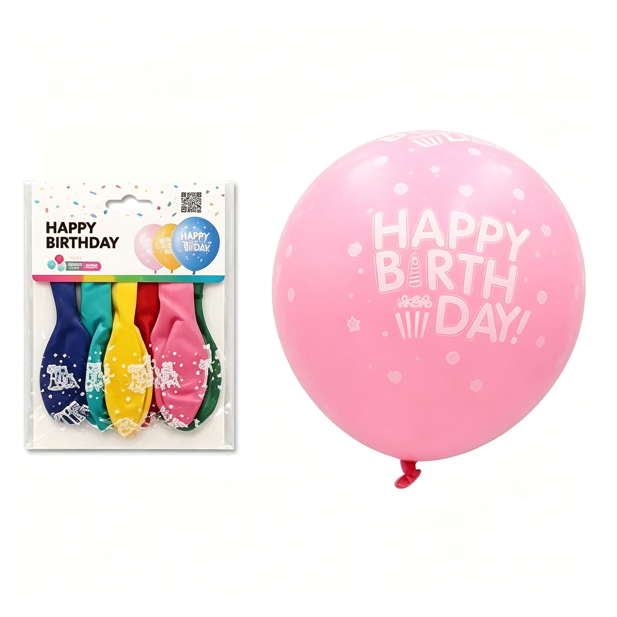 Cake-Printed Latex Balloon