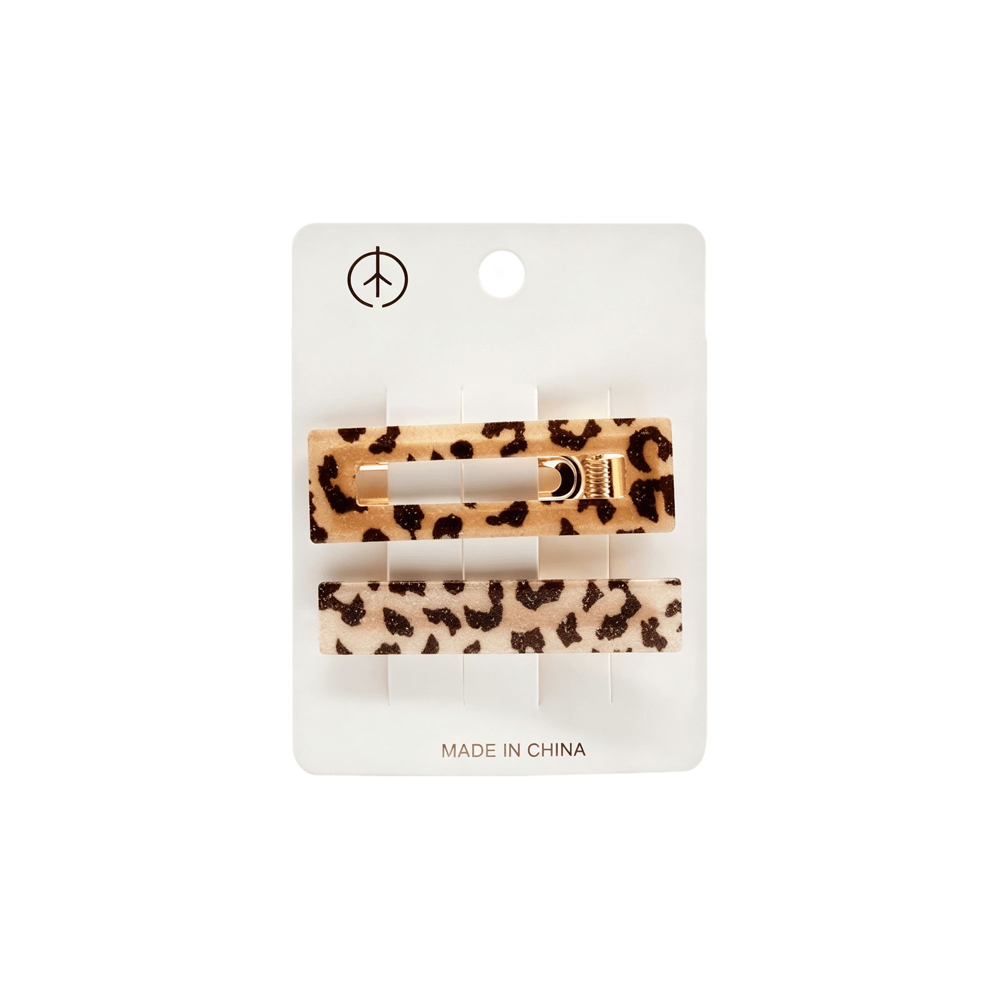 Leopard-Print Hair Clips