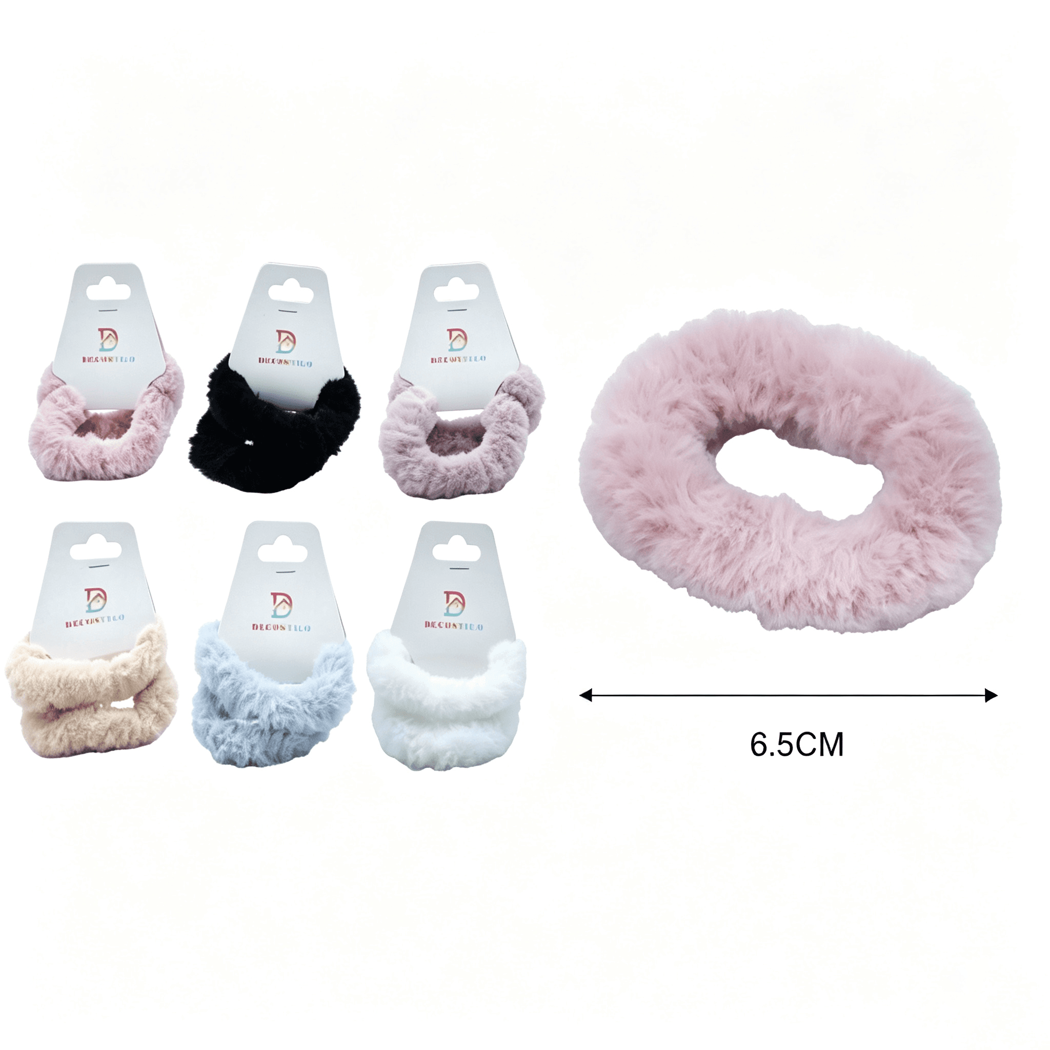 Faux Fur Hair Ties