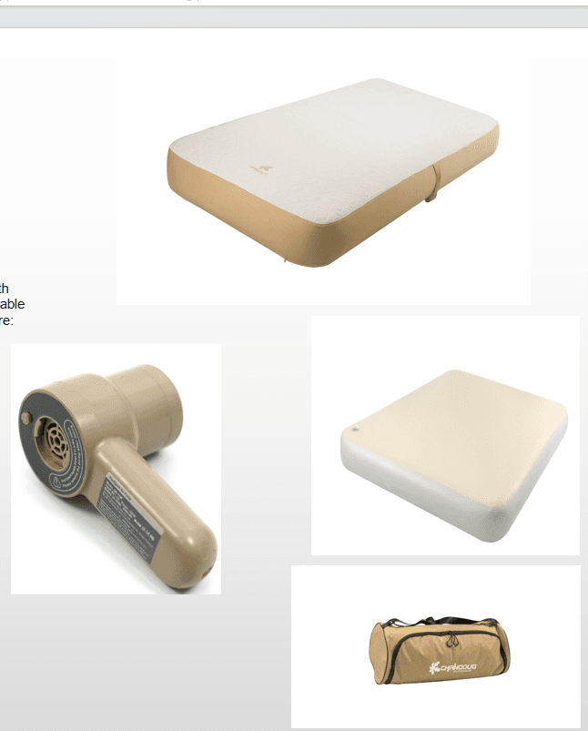 Double
PVC Inflatable
Bed, Shell
Brushed
Bed