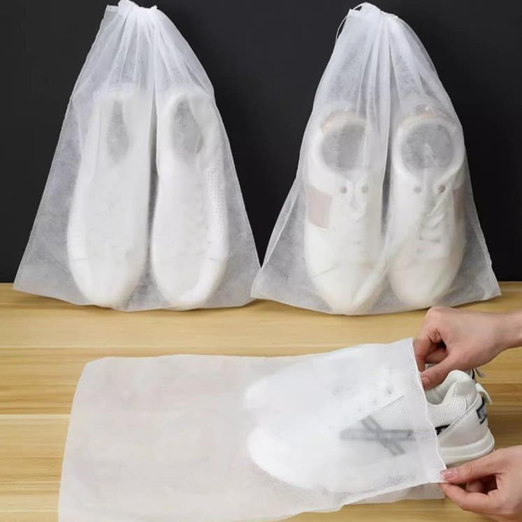 Shoe Storage Bags – Non-Woven Dust Bag for White Shoes, Moisture, Mildew and Dust Protection