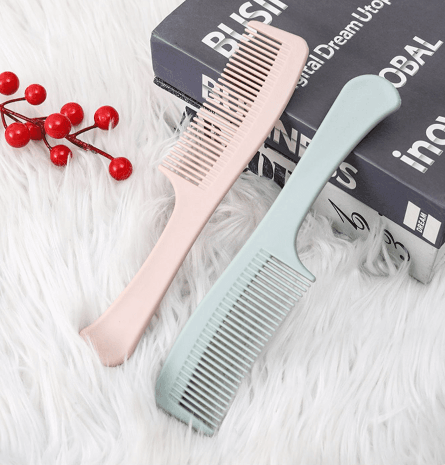 Pony Tail Comb for Women, Long Hair, Home Use, Anti-Static, Plastic, Straightening, Hair Tying, Large Comb