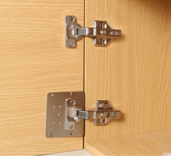 Stainless Steel Hinge Mounting Plate Cabinet Door Repair Bracket