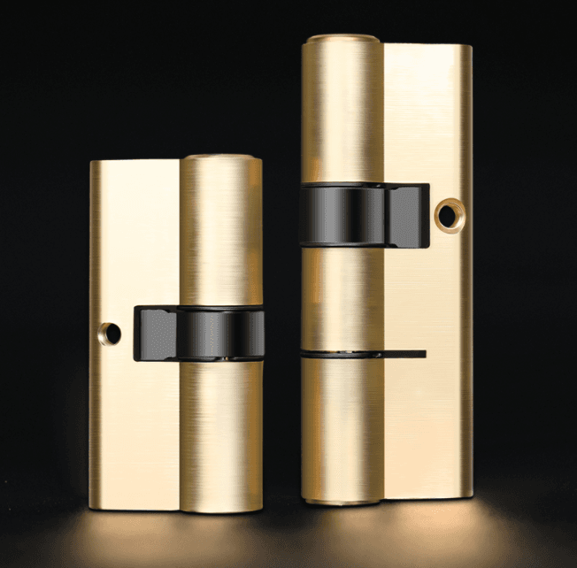 All-brass anti-pick lock cylinder, double-sided, for old-style entrance doors, universal fit