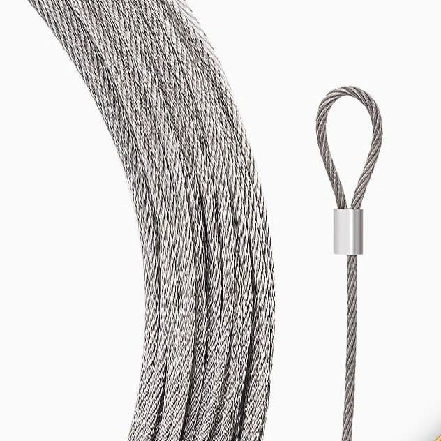 Stainless Steel Clothesline Wire Rope for Retractable Drying Rack, Hand-Crank Replacement Accessory