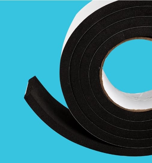 Door Gap Seal Strip Acoustic Foam Self-Adhesive Door Frame Weather Stripping Windproof Anti-Collision Sponge Foam Strip