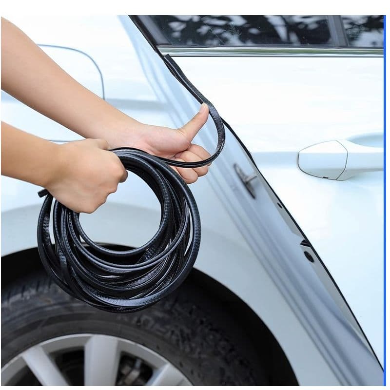 Universal car door edge protector strip, no-glue, anti-scratch and anti-dent trim