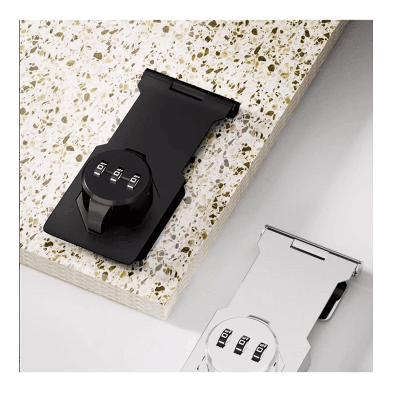 Combination Lock, No-Drill Refrigerator Lock, Double-Door Lock, Anti-Theft Drawer Lock, Cabinet Lock, Sliding Door Lock