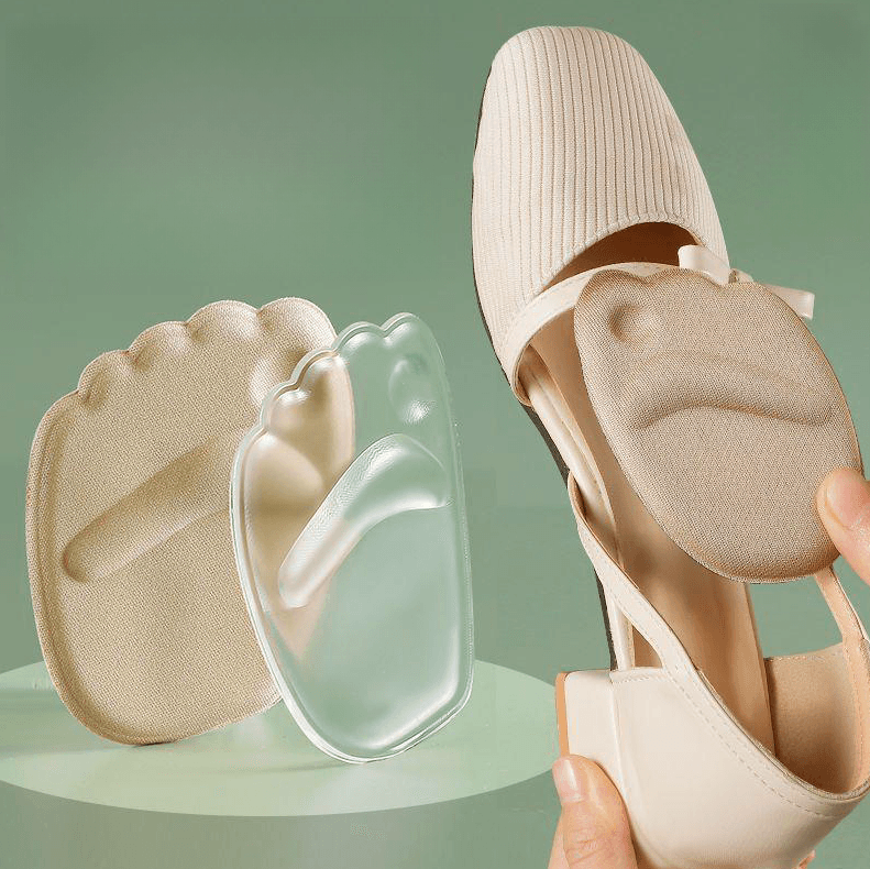 Forefoot Half Insole for Women's High Heels – Anti-Slip, Sweat-Absorbing, Pain Relief