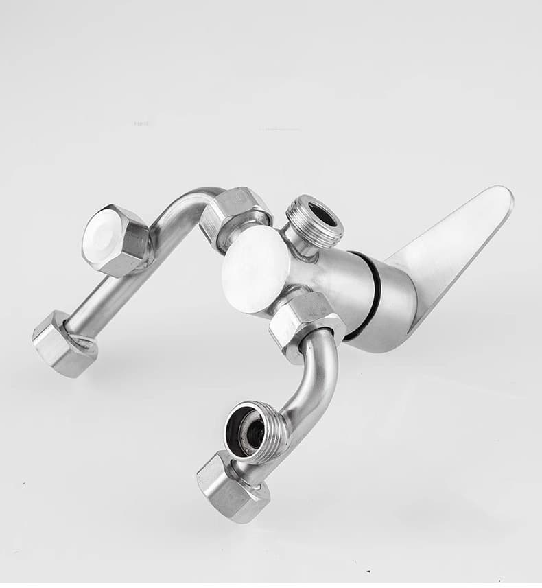Electric water heater mixing valve, surface-mounted shower accessory kit, universal U-type mixing valve with cold/hot switch