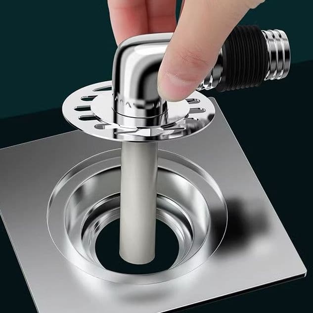 Washing Machine Floor Drain Odour Trap Adapter Cover - Anti-backflow, Anti-overflow, Dual-purpose Three-way Connector