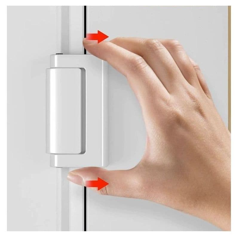 Anti-theft no-drill strong latch buckle fixed locking device for indoor doors, safety bolt door lock